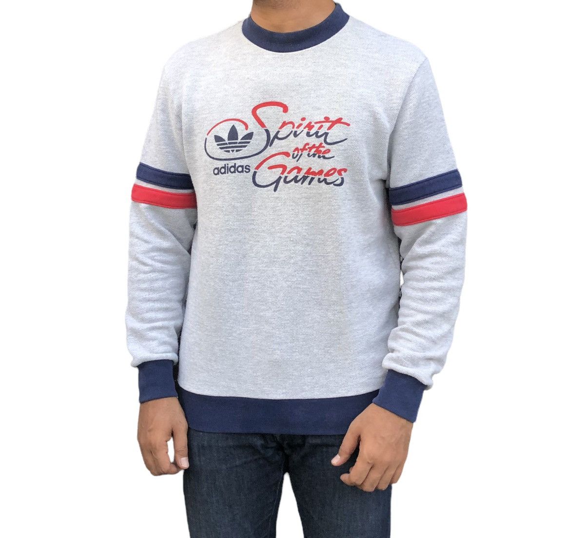 Adidas 🔥RARE🔥Vintage 1984 Adidas Spirit Of The Games Sweatshirts Size US M / EU 48-50 / 2 - 4 Thumbnail