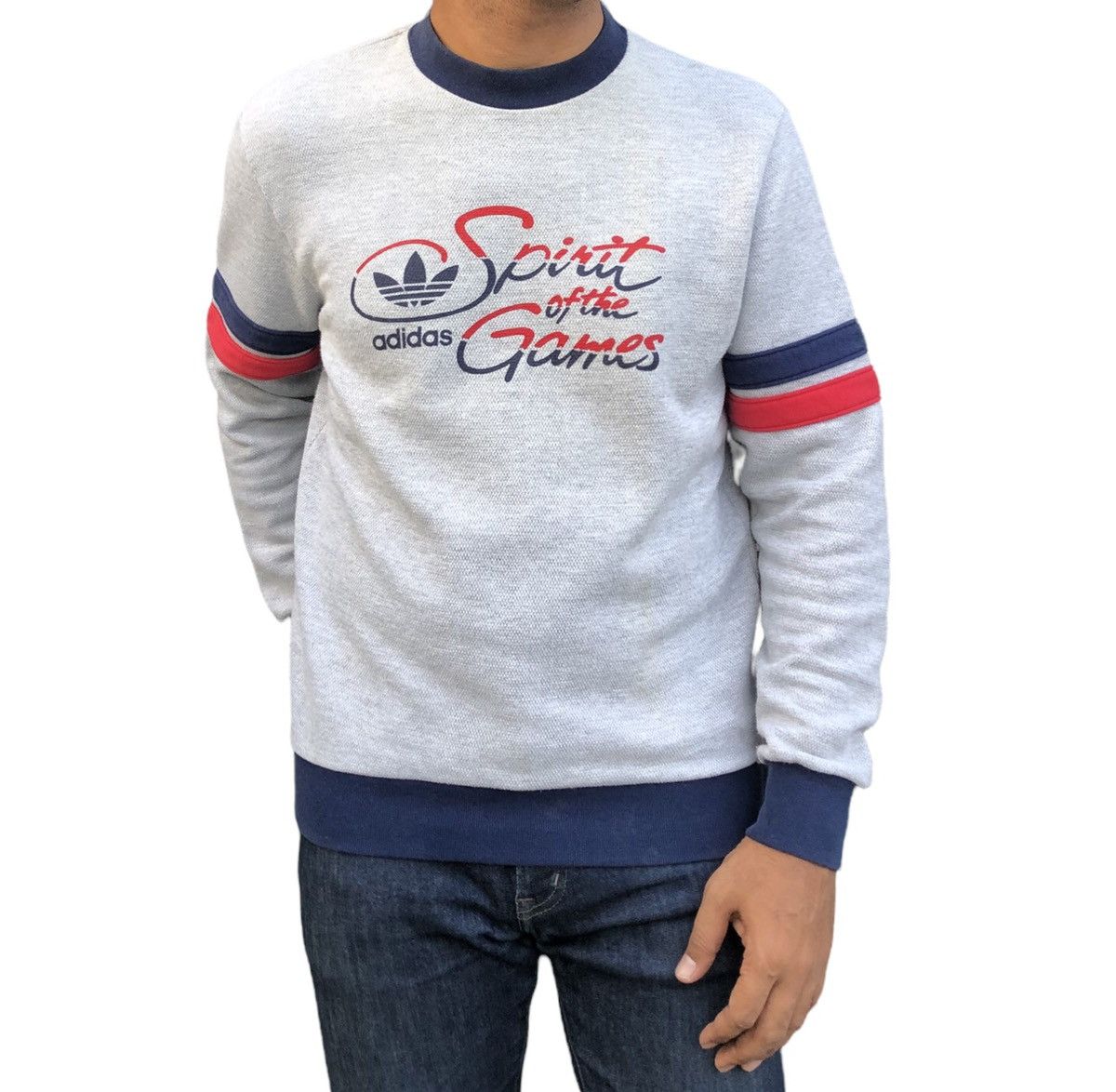 Adidas 🔥RARE🔥Vintage 1984 Adidas Spirit Of The Games Sweatshirts Size US M / EU 48-50 / 2 - 6 Thumbnail