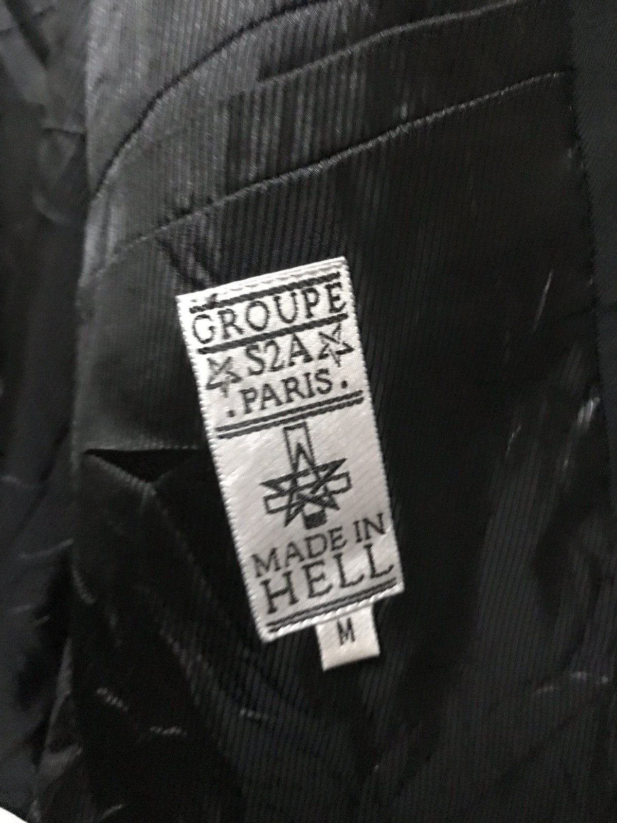 Japanese Brand Groupe SA2 Paris made in hell gothic blazer Size US M / EU 48-50 / 2 - 9 Thumbnail