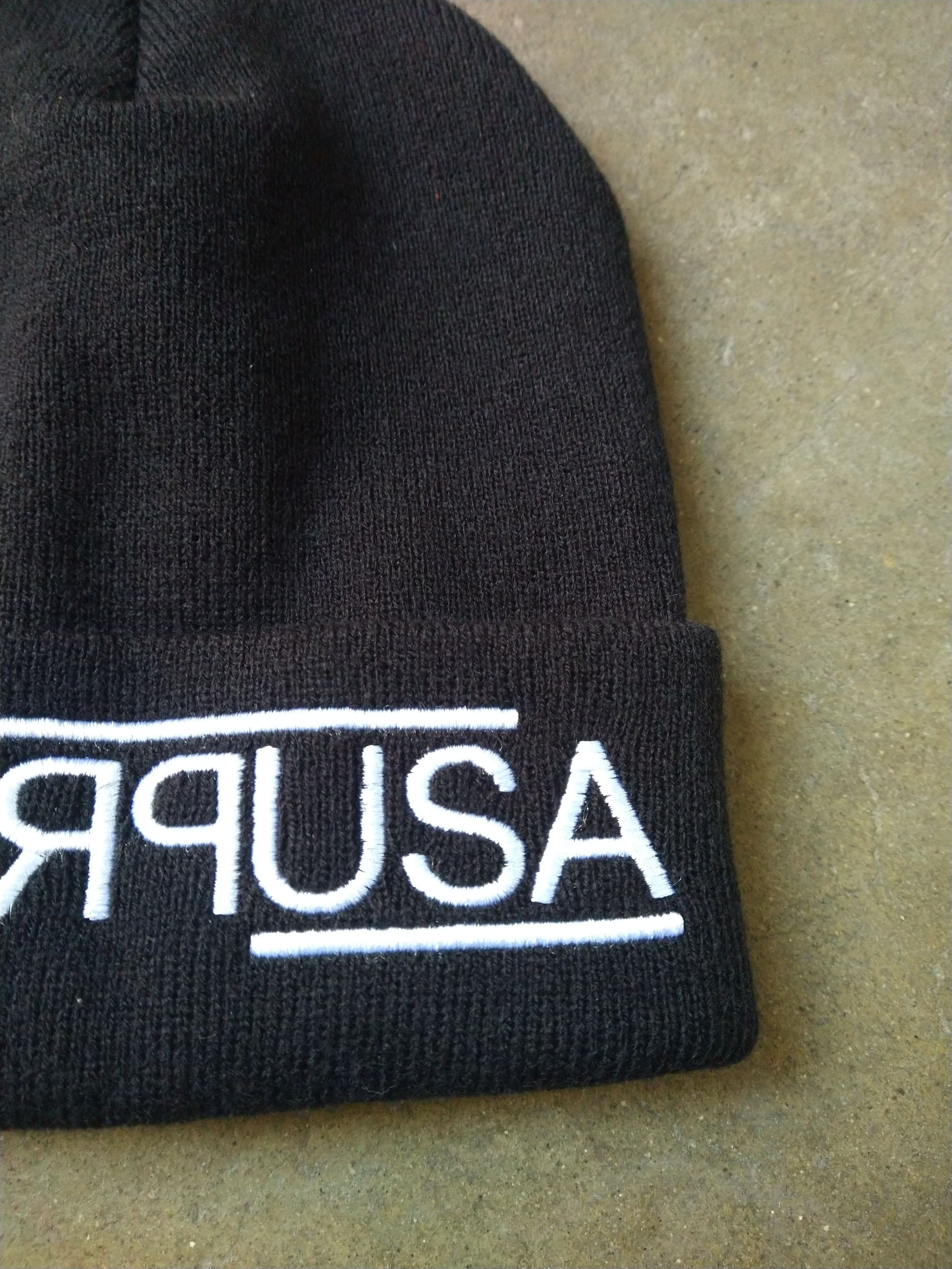 Supreme Supreme USA Beanie Black SS21 Acrylic Knit Hat Cap Size ONE SIZE - 3 Thumbnail