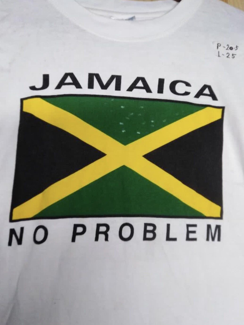 Japanese Brand Vintage Rasta Jamaica No Problem Big Flag Logo Printed Tee Size US M / EU 48-50 / 2 - 3 Thumbnail