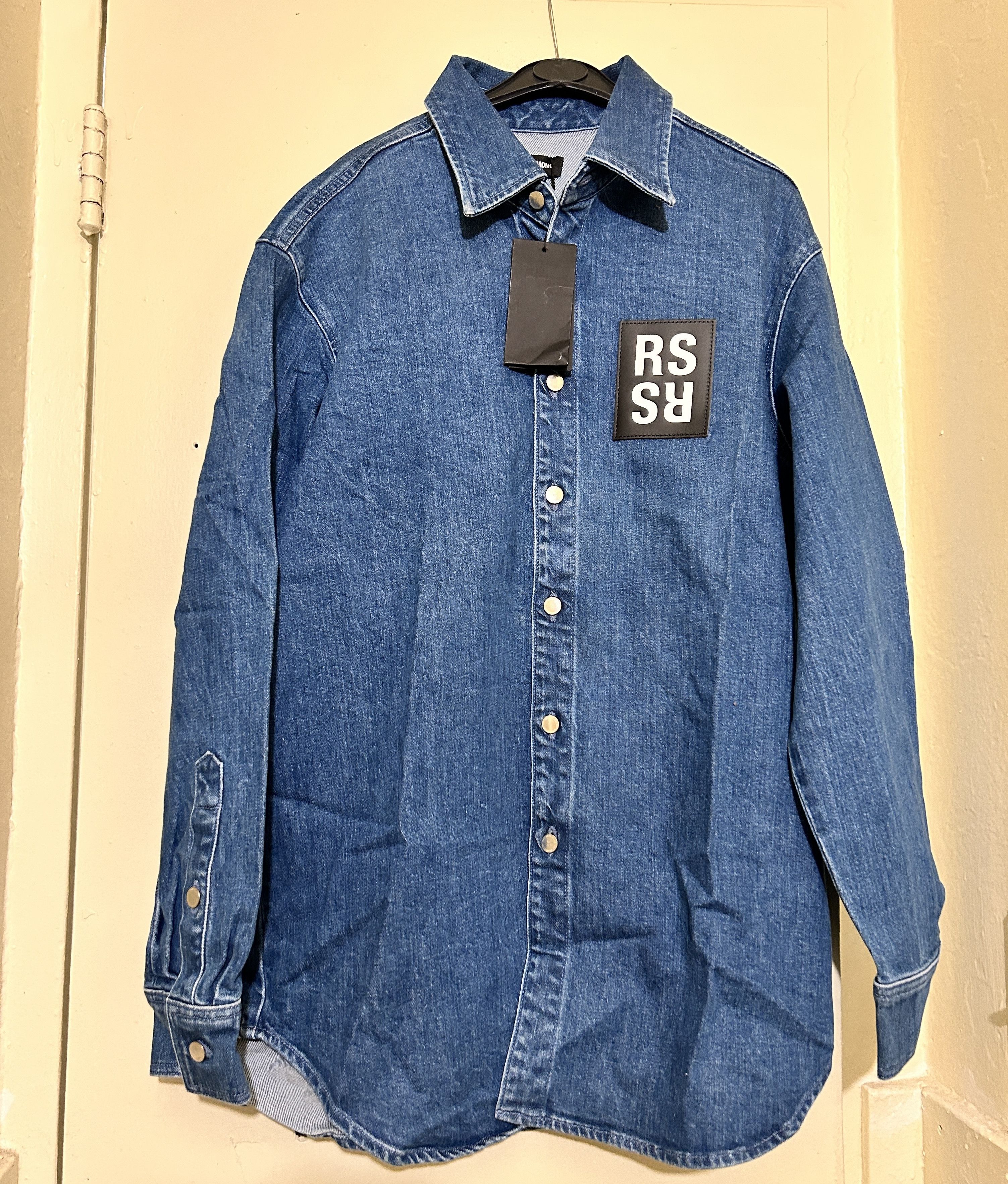 RAF SIMONS ラフシモンズCARRY OVER DENIM SHIRT Raf Simons Carry Over Denim Shirt, $753 | Nordstrom | Lookastic