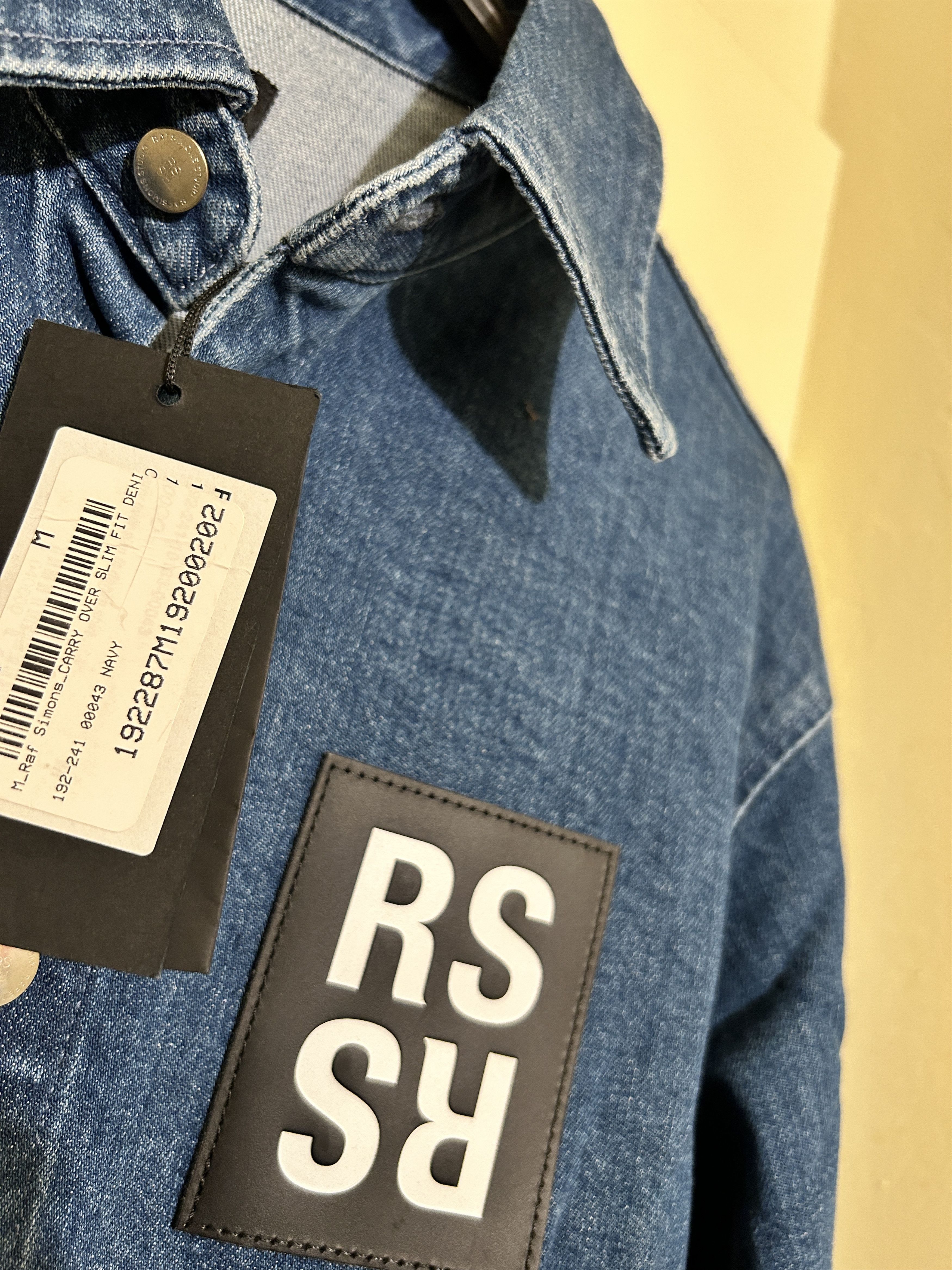 Raf Simons DENIM SHIRT JACKET NAVY Patch Overshirt Button Size US M / EU 48-50 / 2 - 3 Thumbnail