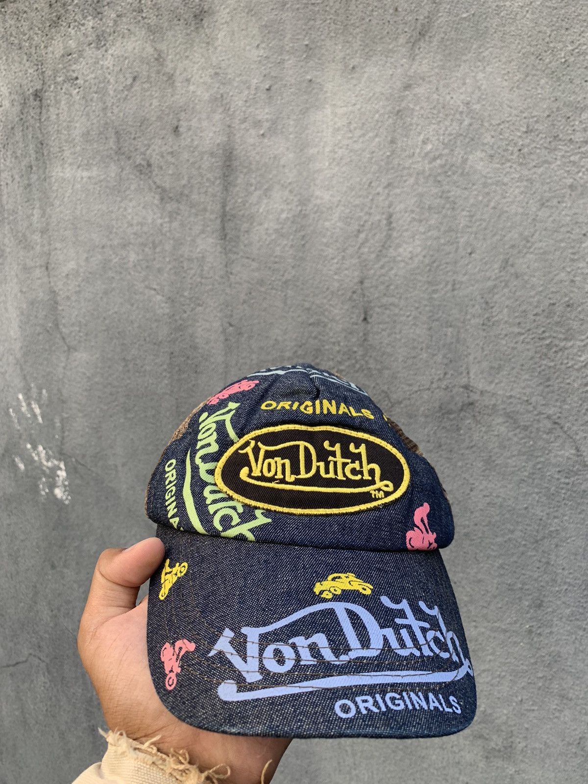 Vintage 🪖Vintage VON DUTCH ORIGINALS TRUCKER HAT Size ONE SIZE - 2 Thumbnail