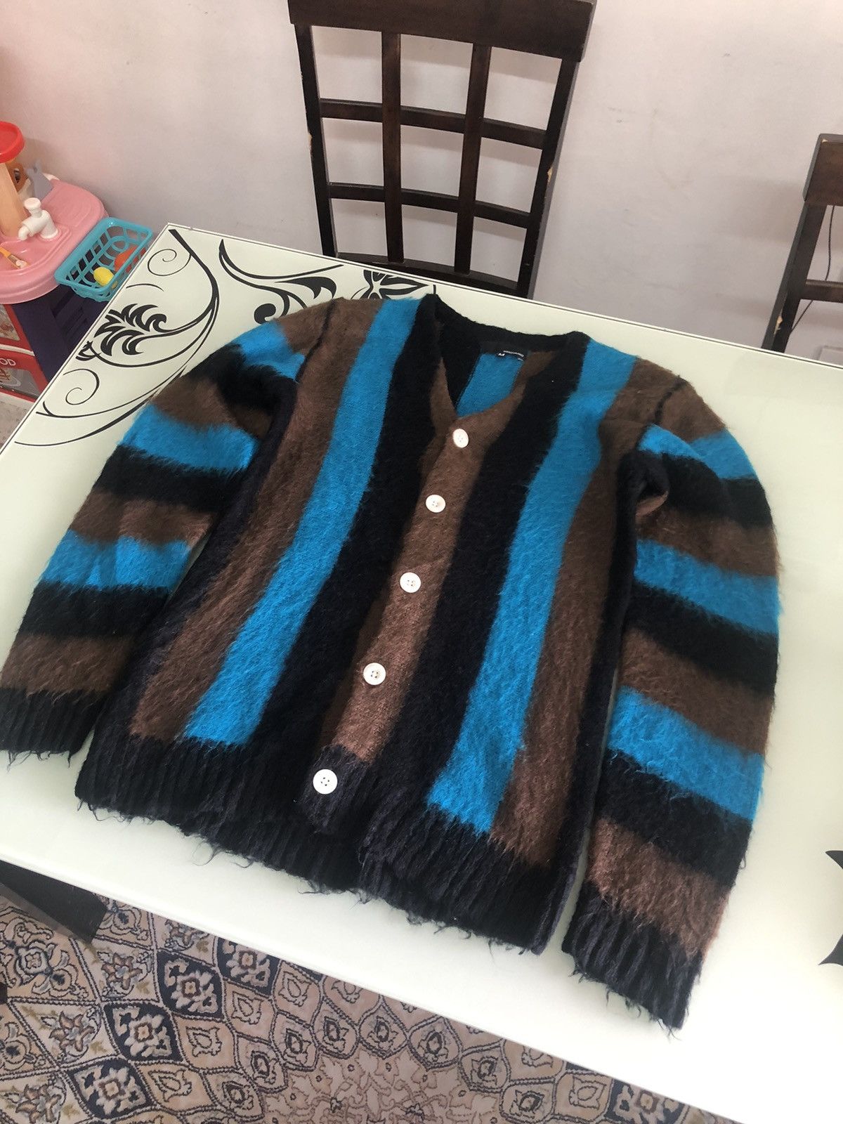 Japanese Brand Nice❗️M25QUARED Knit Mohair Button Up Sweater Size M / US 6-8 / IT 42-44 - 13 Thumbnail