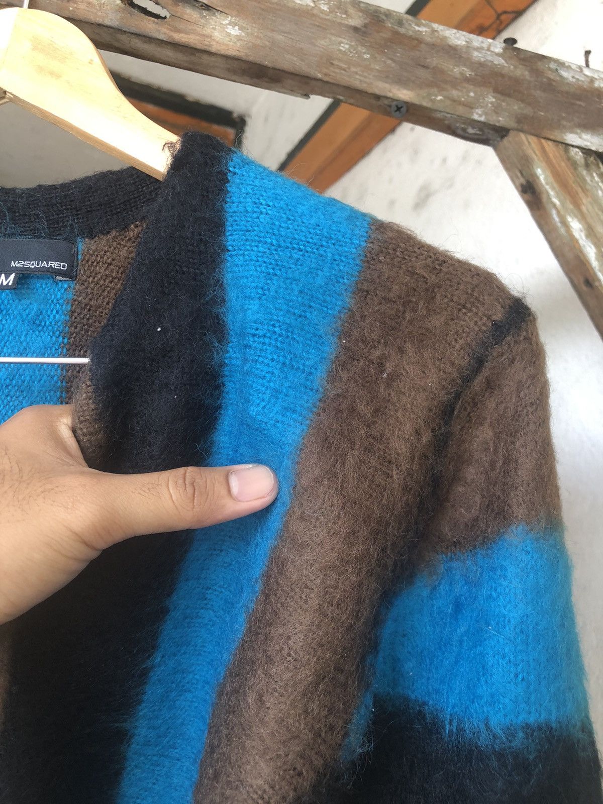 Japanese Brand Nice❗️M25QUARED Knit Mohair Button Up Sweater Size M / US 6-8 / IT 42-44 - 8 Thumbnail