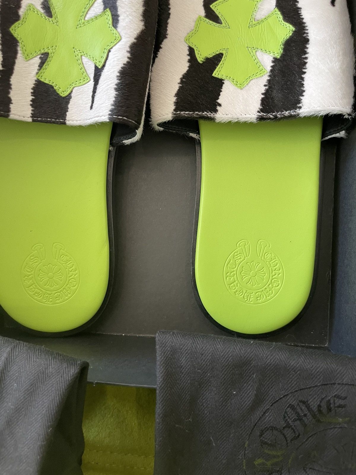 Chrome Hearts Chrome Hearts ST BARTH SANDALS 4G GREEN Size US 11 / EU 44 - 7 Thumbnail