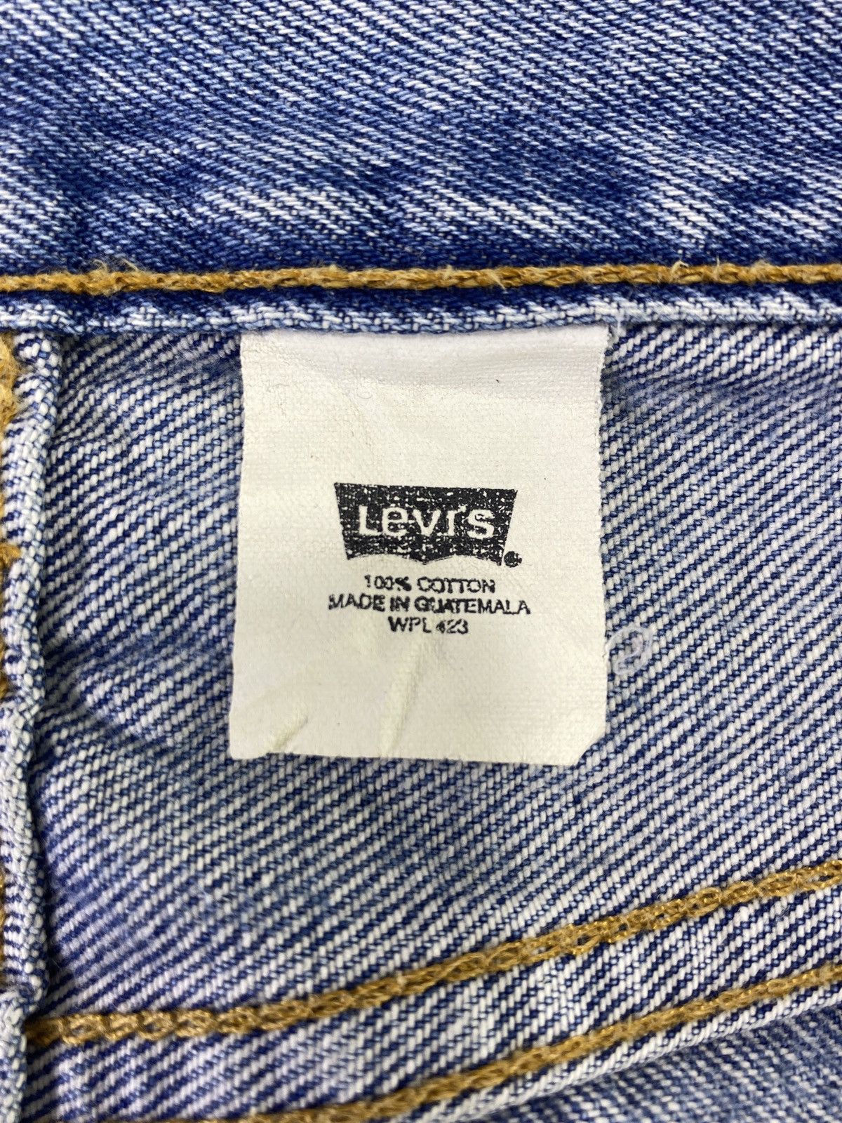 Levi's VINTAGE LEVI'S 501 DISTRESS STONE BLUE WASH JEANS - J654 Size US 33 - 5 Thumbnail