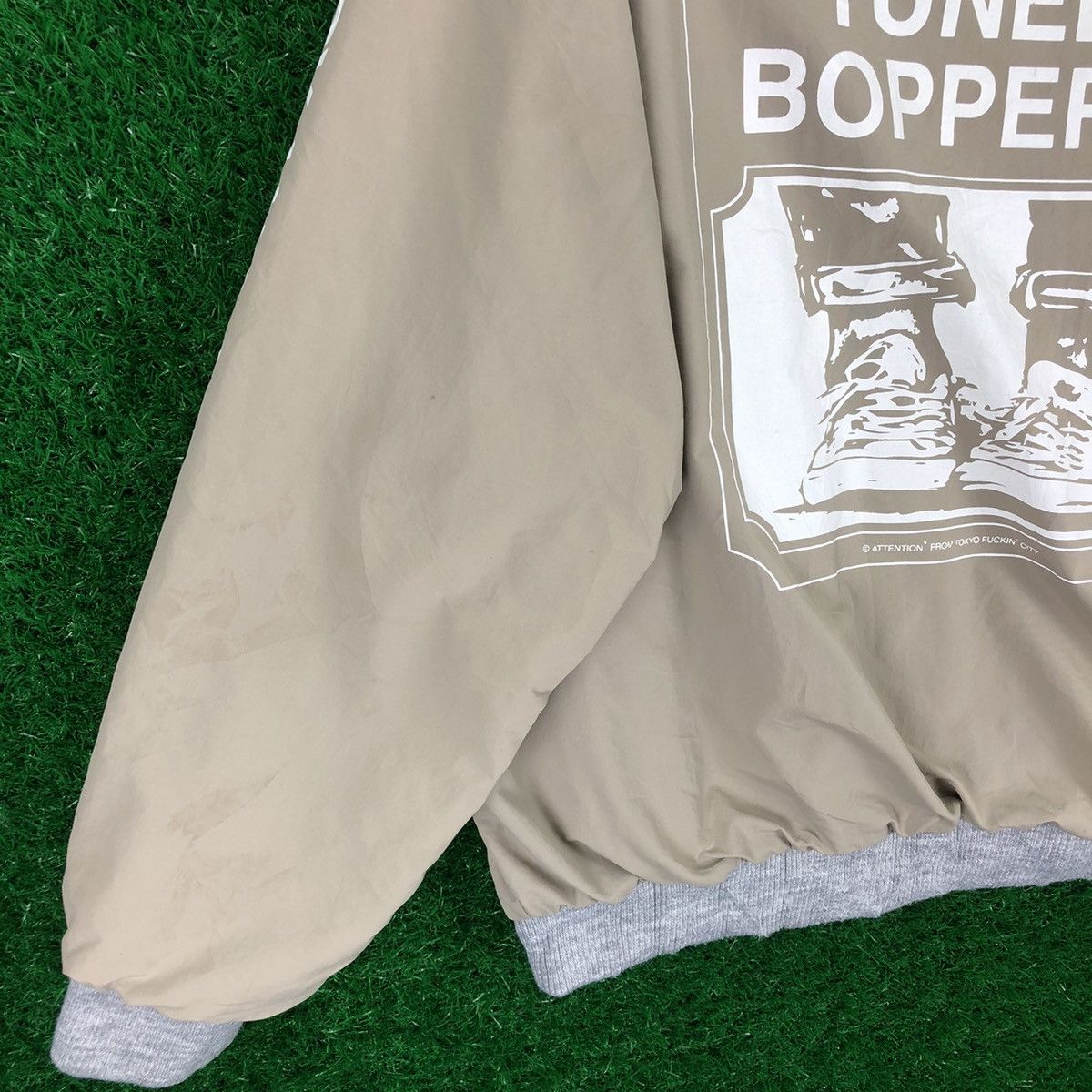Japanese Brand Bomber Style Hoodie Stay Tuned Boppers by Attention Size US XL / EU 56 / 4 - 3 Thumbnail