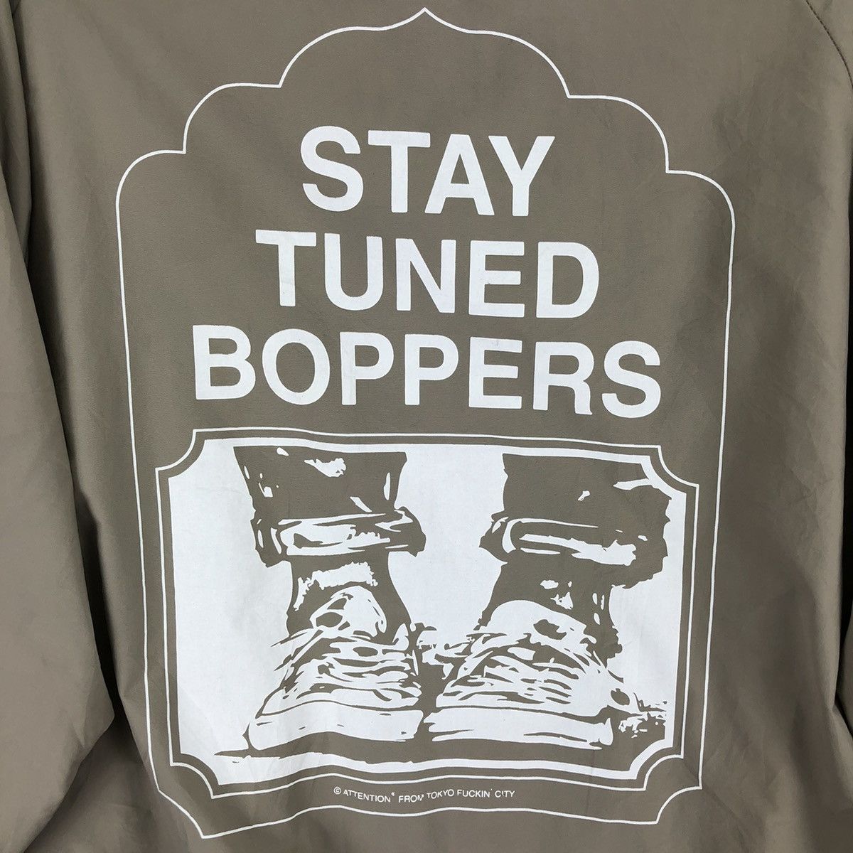 Japanese Brand Bomber Style Hoodie Stay Tuned Boppers by Attention Size US XL / EU 56 / 4 - 8 Thumbnail