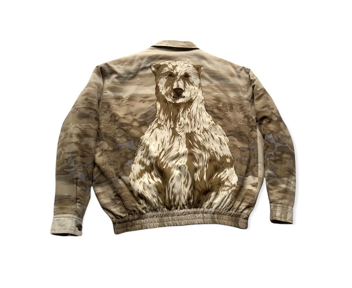 Hardy Amies 🐼HARDY AMIES LONDON Polar Bear All Over Print Bomber Jacket Size US XL / EU 56 / 4 - 5 Thumbnail