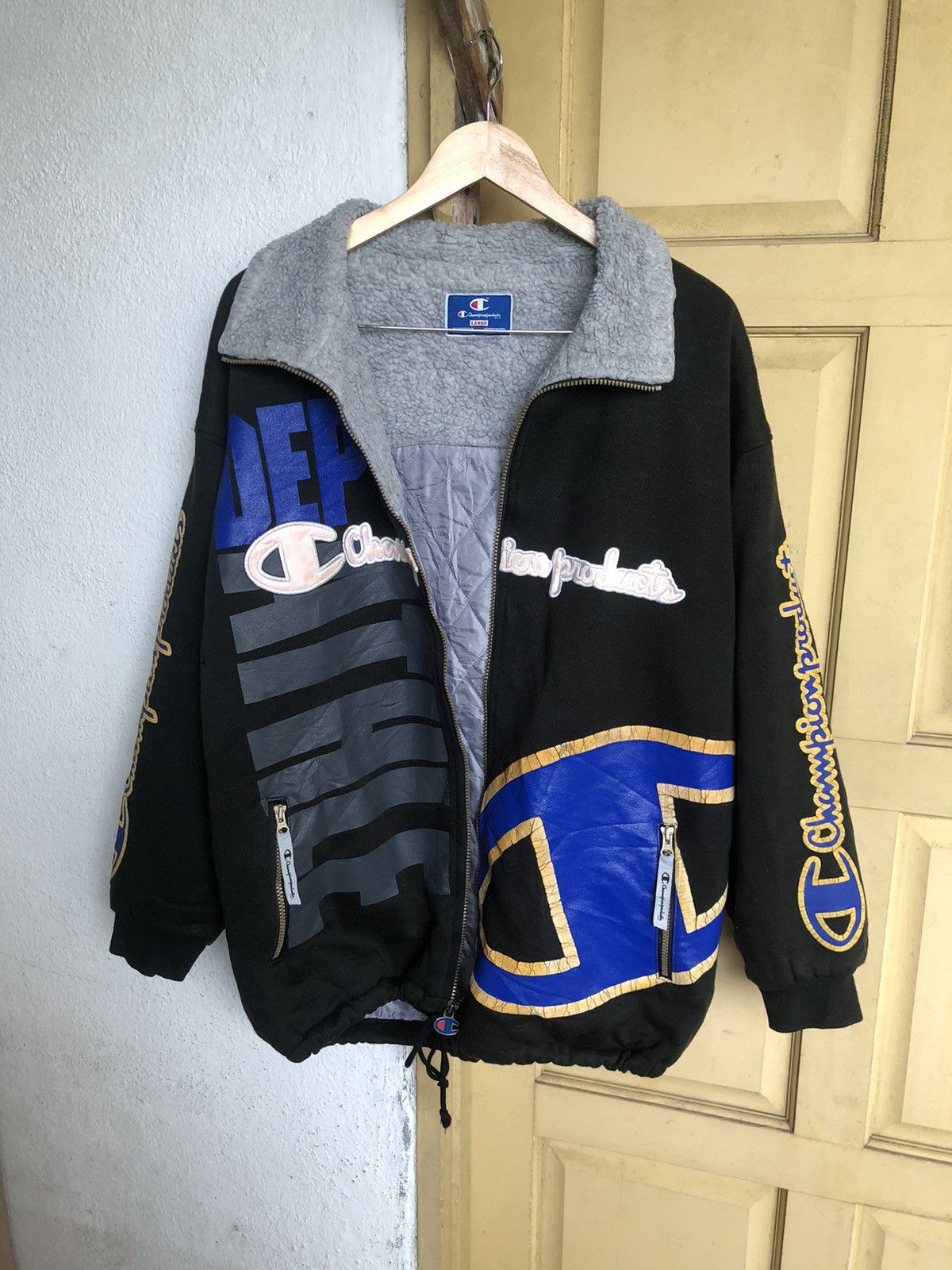 Champion Rare❗️Vintage Champion Hip Hop Style Over Prints Jackets Size US L / EU 52-54 / 3 - 4 Thumbnail