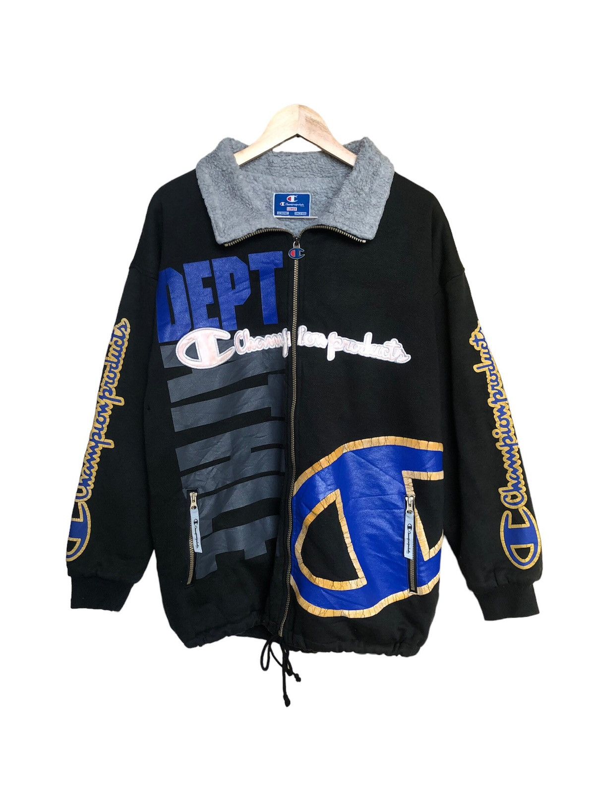 Champion Rare❗️Vintage Champion Hip Hop Style Over Prints Jackets Size US L / EU 52-54 / 3 - 1 Thumbnail