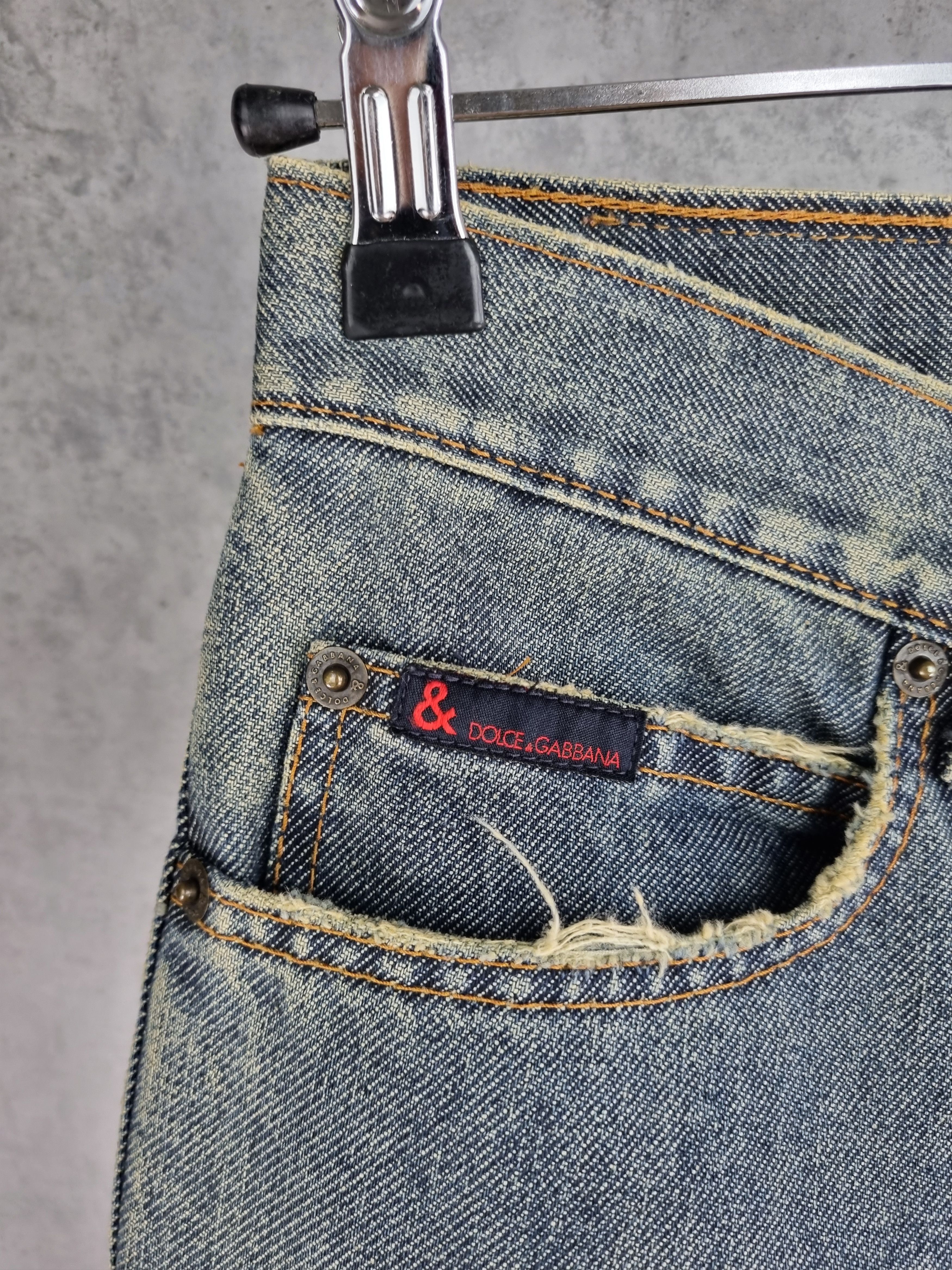 Dolce & Gabbana Dolce & Gabbana Ripped Luxury Denim Jeans Size US 30 / EU 46 - 7 Thumbnail