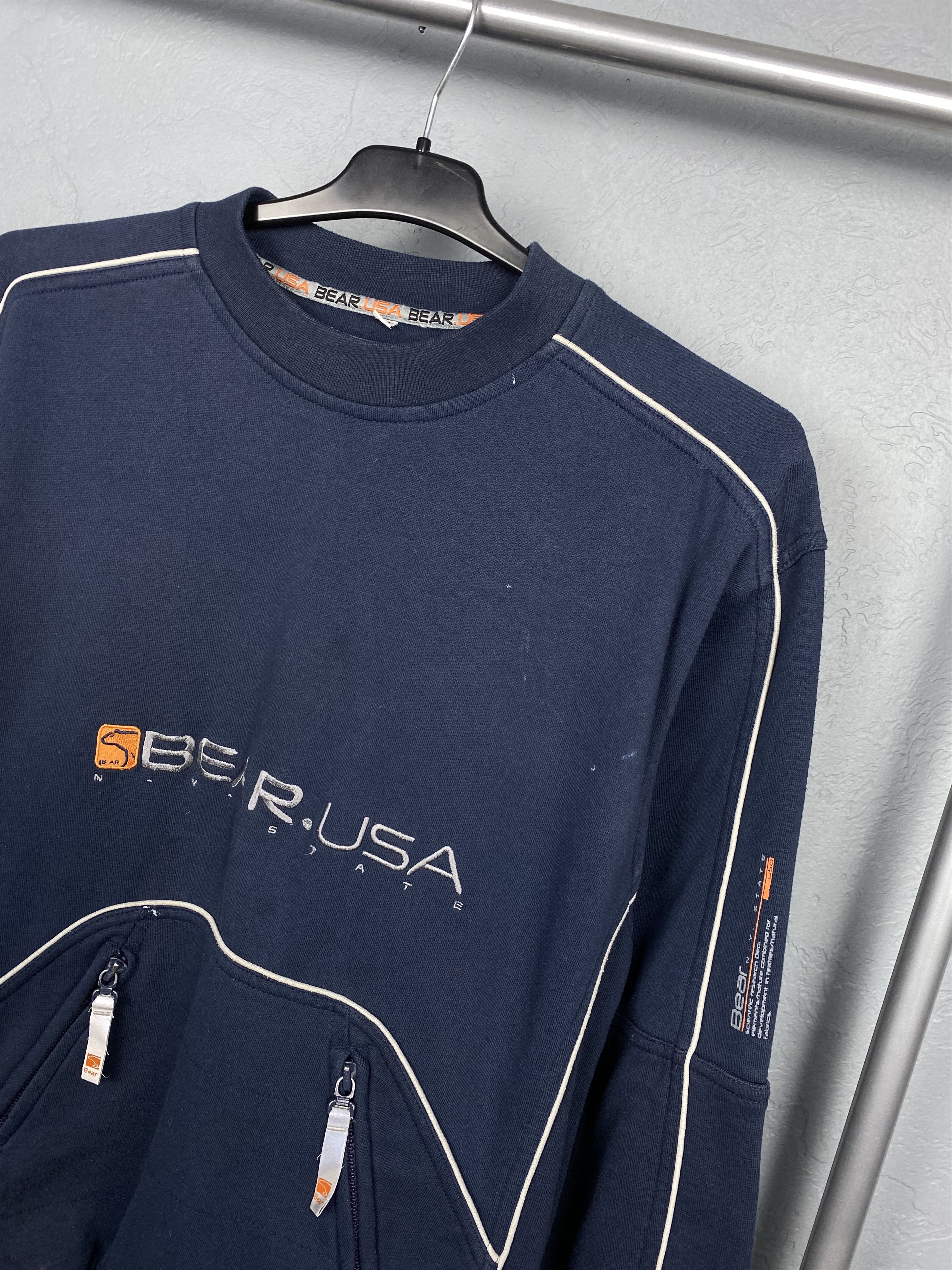 Japanese Brand Bear Usa 90s Vintage Big Logo Sweatshirt Size US M / EU 48-50 / 2 - 2 Thumbnail