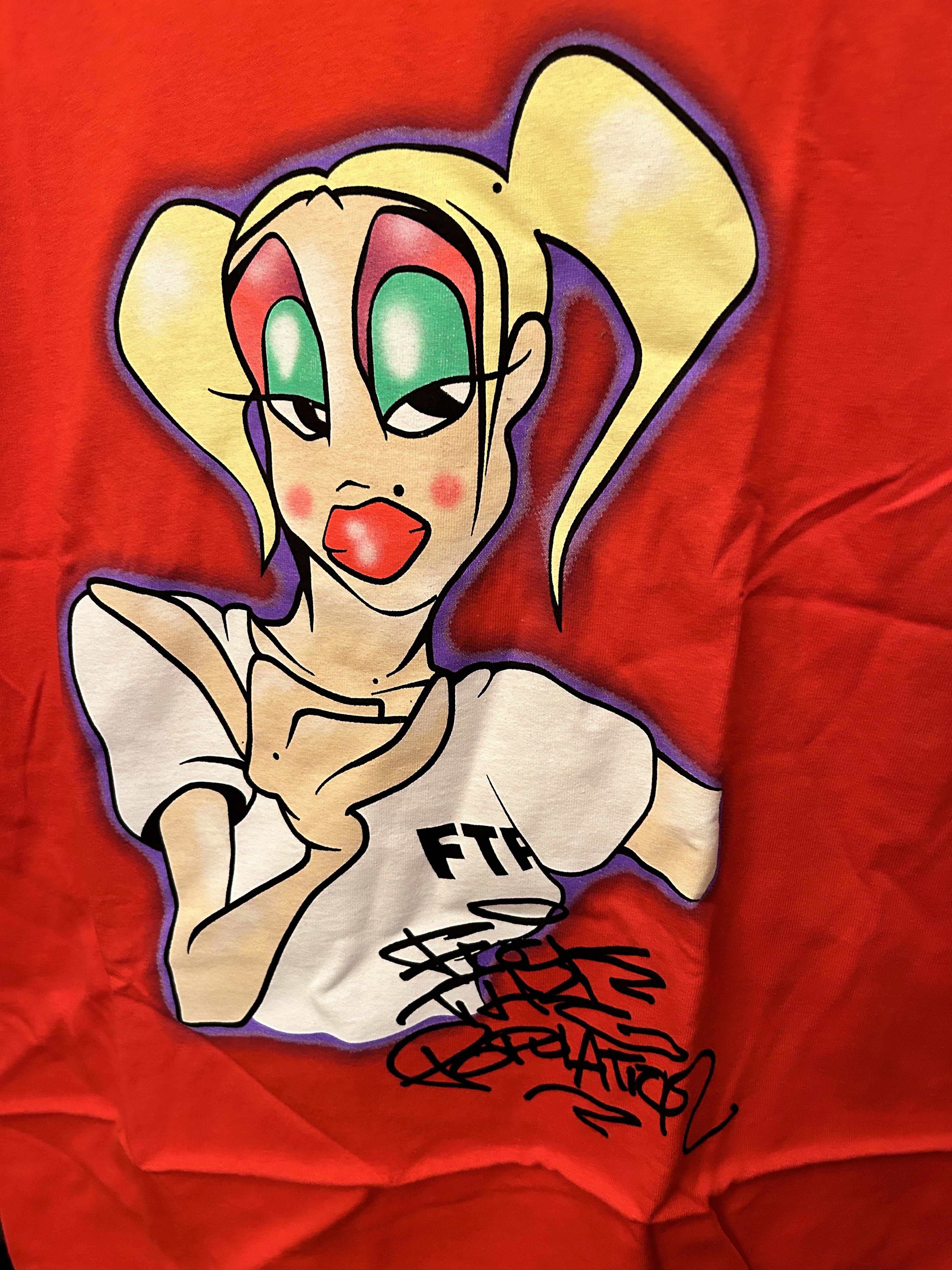 Fuck The Population FTP women T-shirt Red 10th year anniversary Size US M / EU 48-50 / 2 - 2 Thumbnail