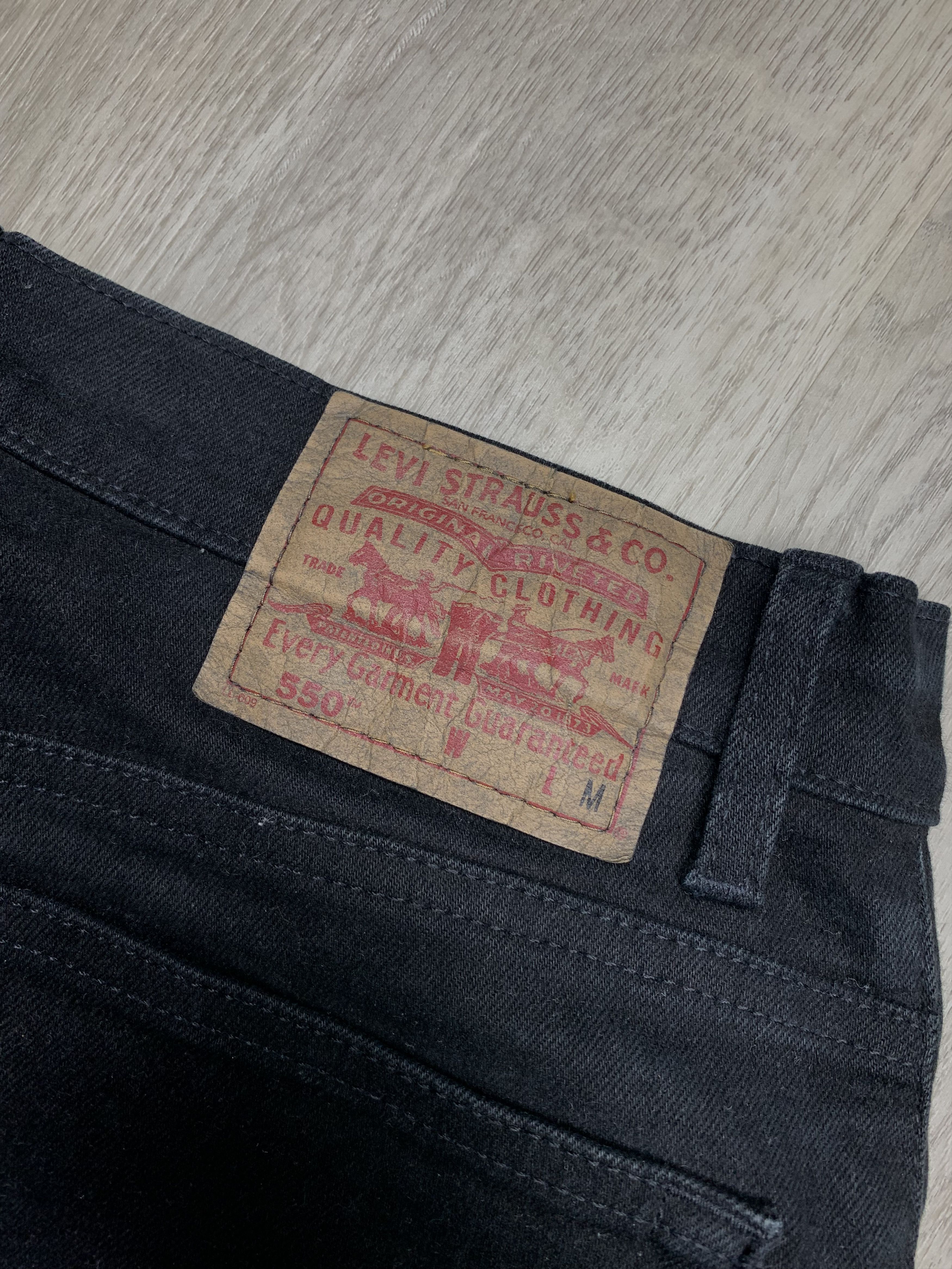 Levi's Levi's 550 90s Vintage Black Denim Pants Jeans Size US 32 / EU 48 - 3 Thumbnail