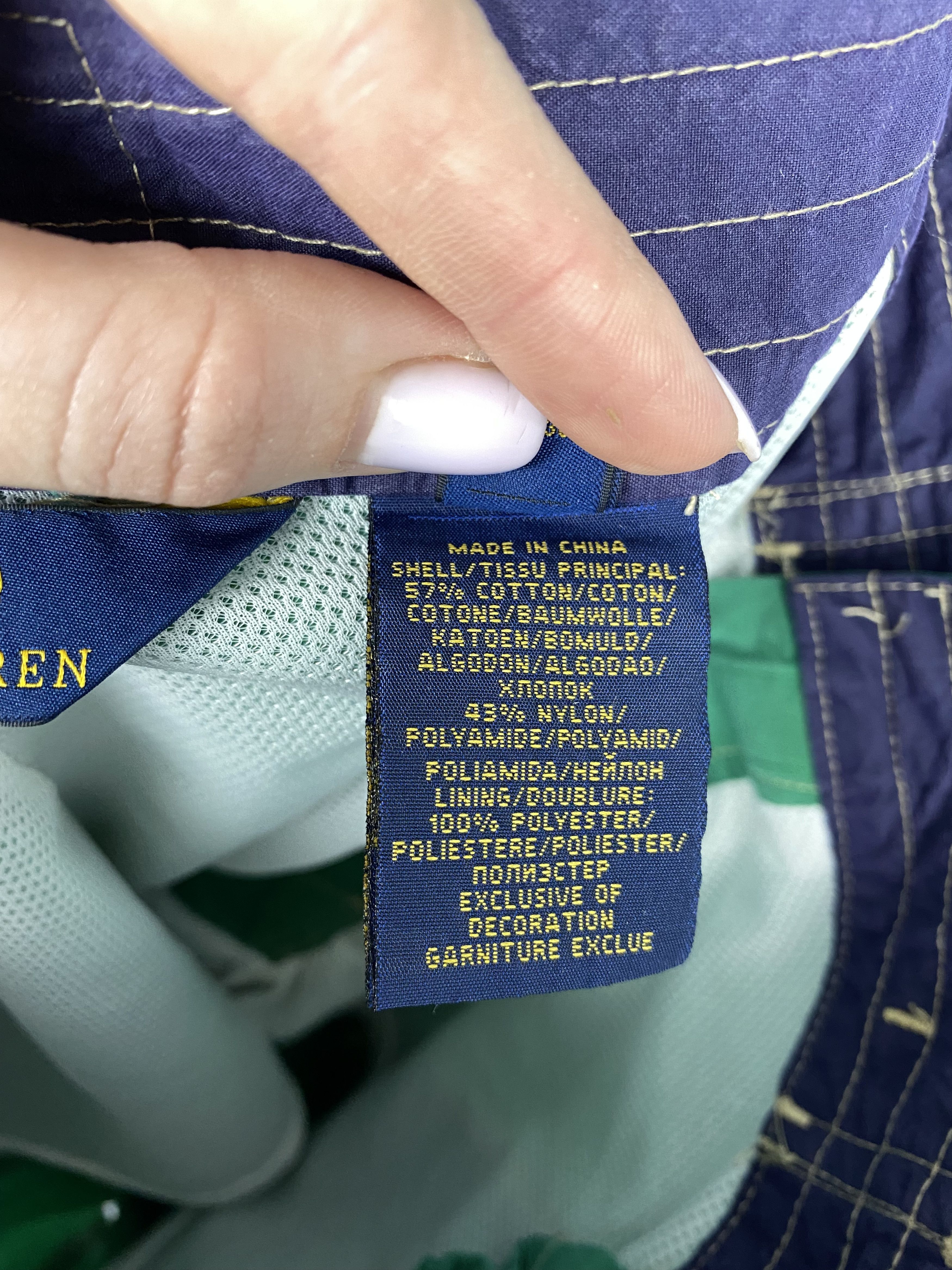 Polo Ralph Lauren × Ralph Lauren × Vintage Polo Ralph Lauren Mens Nylon Shorts Y2K Size US 32 / EU 48 - 8 Thumbnail