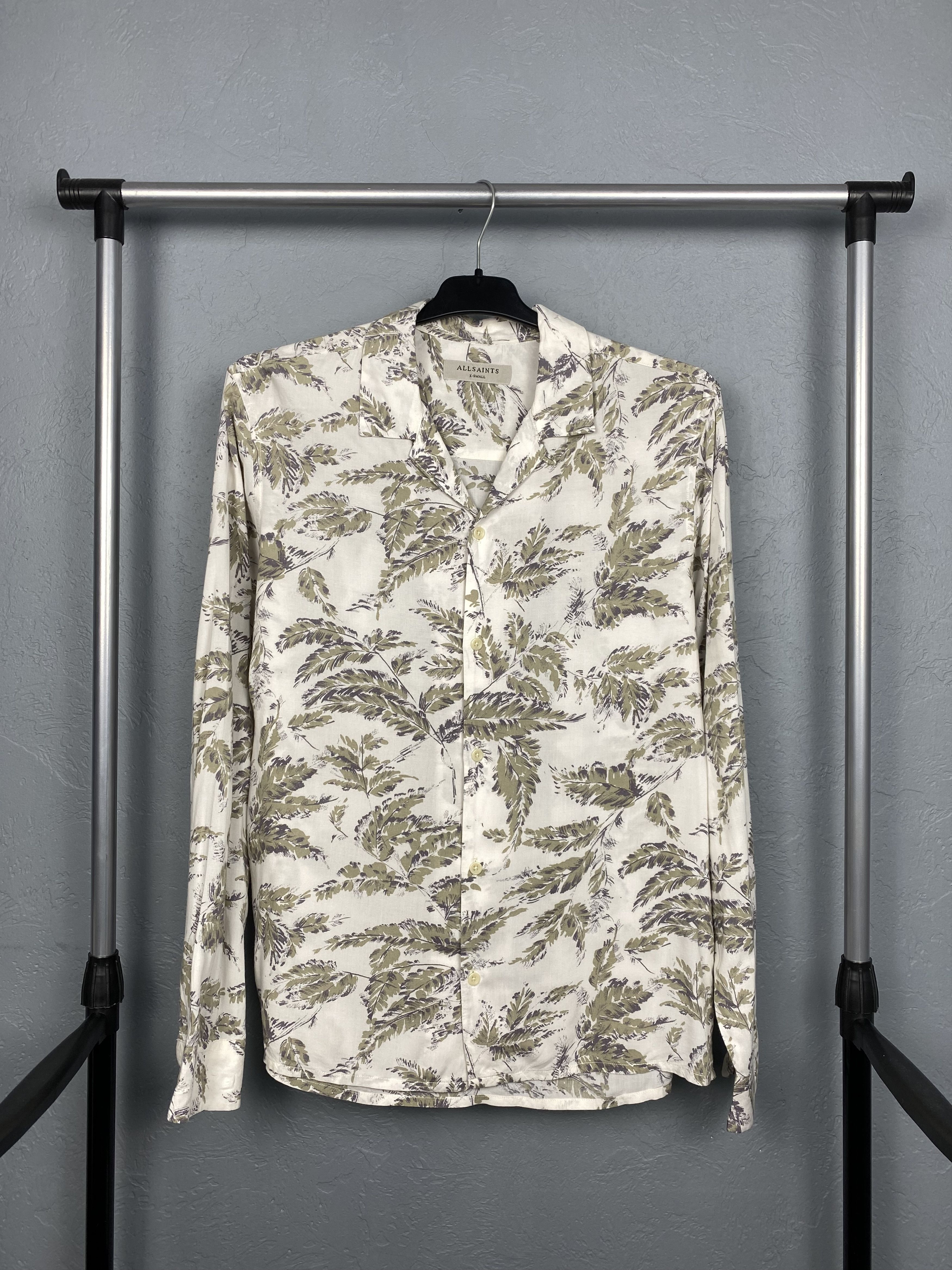 Allsaints Allsaints Vintage Mens Birch Hawaiian Shirt Full Printed Size US S / EU 44-46 / 1 - 1 Thumbnail