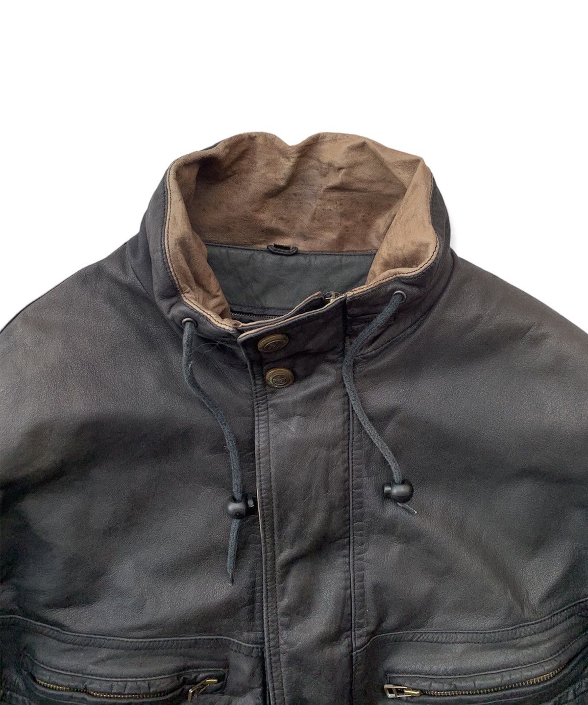 Vintage Vintage Thermal Insulation Exploration Leather Bomber Jacket Size US M / EU 48-50 / 2 - 5 Thumbnail