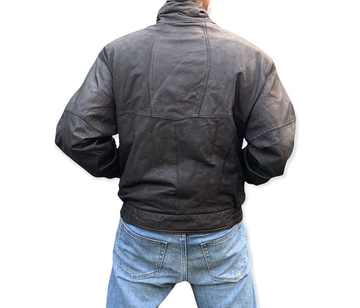 Vintage Vintage Thermal Insulation Exploration Leather Bomber Jacket Size US M / EU 48-50 / 2 - 13 Thumbnail
