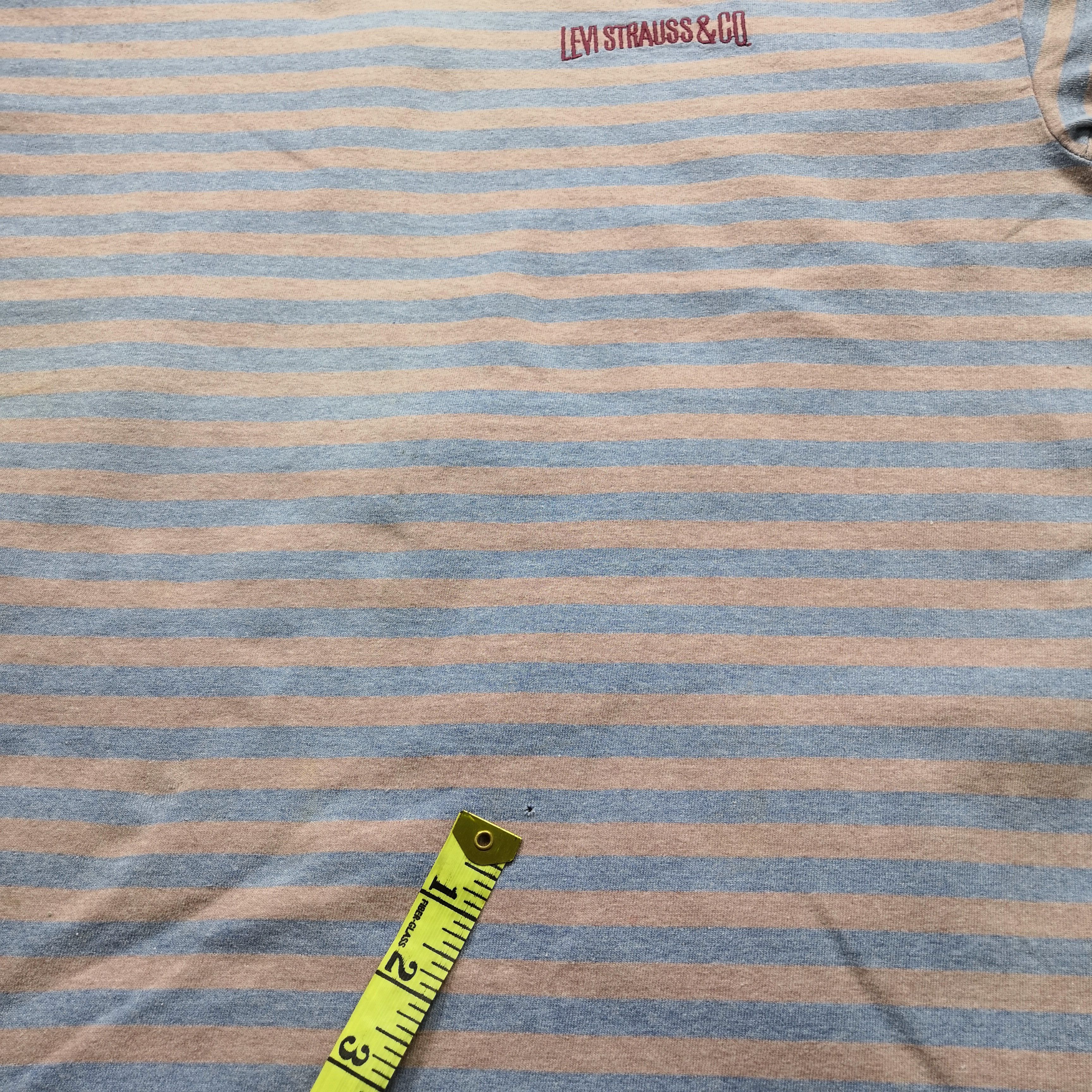 Levi's × Vintage Vintage Lev's T Shirt Levi Strauss & Co Stripe Crewneck Tees Size US M / EU 48-50 / 2 - 7 Thumbnail