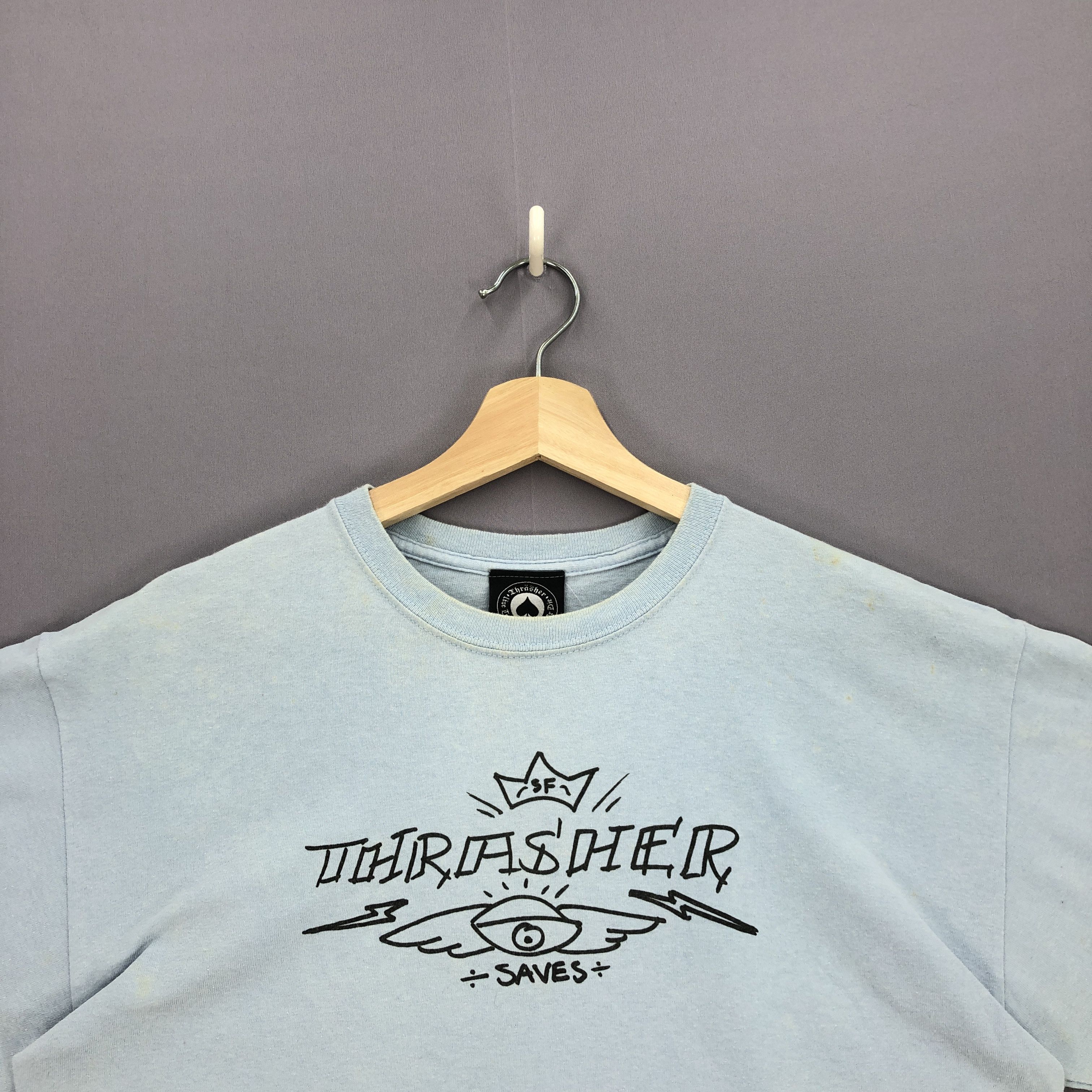Thrasher Vintage Y2K Thrasher T Shirt Skateboarding Crewneck Tees Size US M / EU 48-50 / 2 - 3 Thumbnail