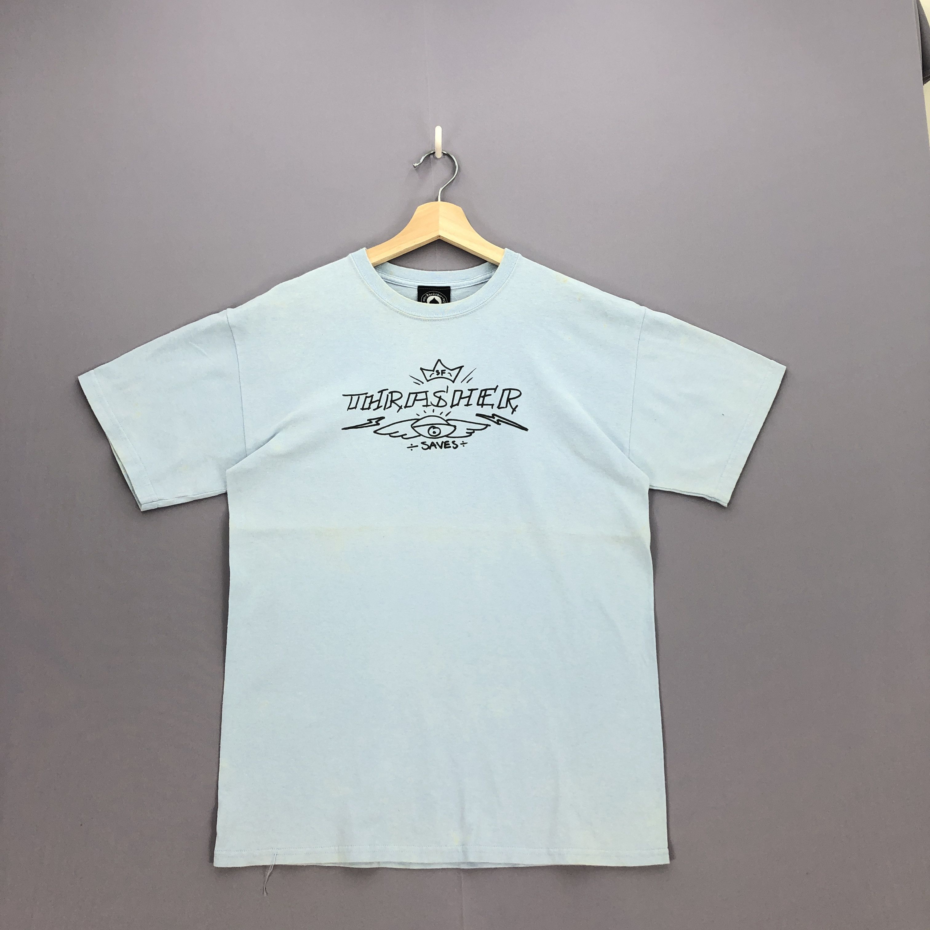 Thrasher Vintage Y2K Thrasher T Shirt Skateboarding Crewneck Tees Size US M / EU 48-50 / 2 - 1 Thumbnail