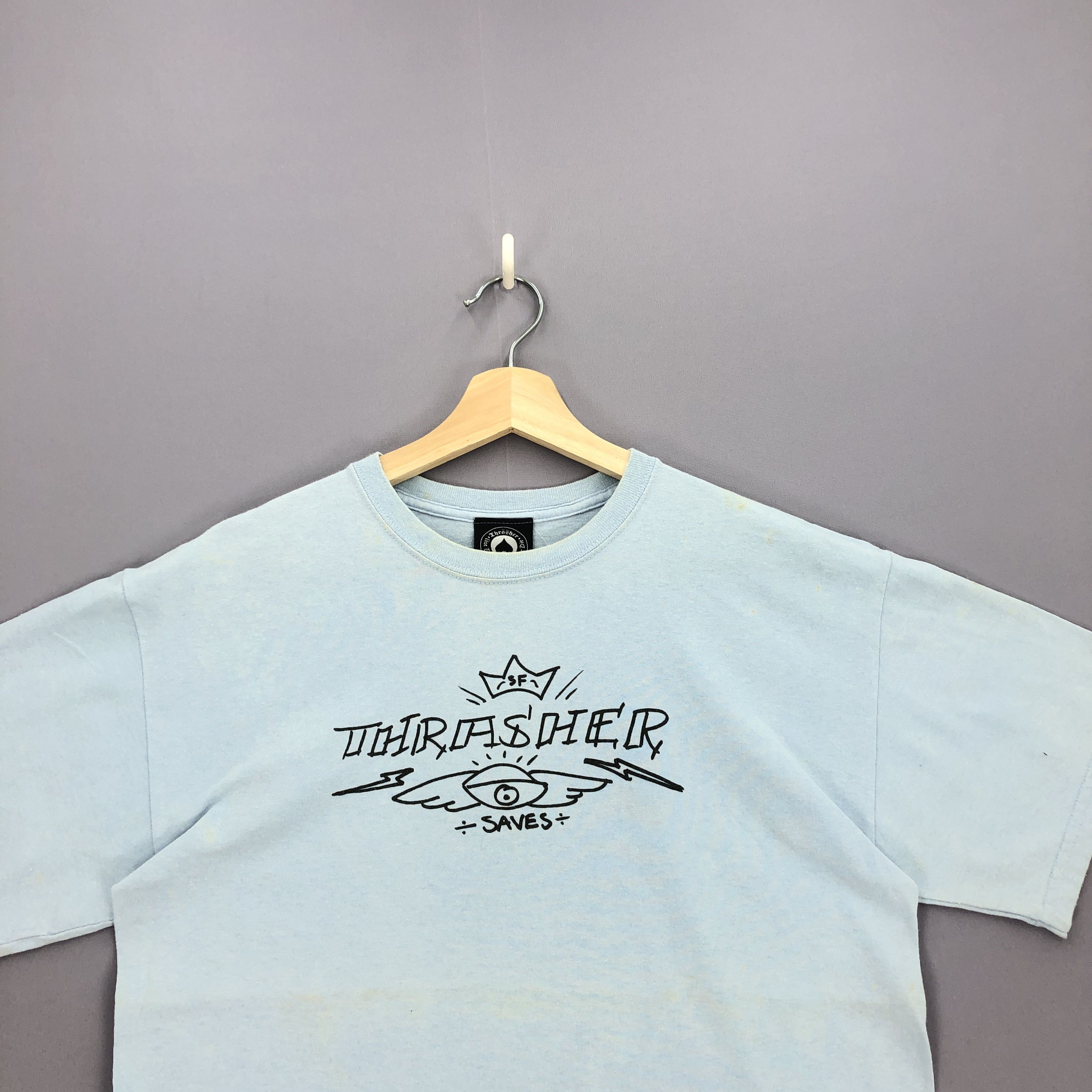 Thrasher Vintage Y2K Thrasher T Shirt Skateboarding Crewneck Tees Size US M / EU 48-50 / 2 - 2 Thumbnail