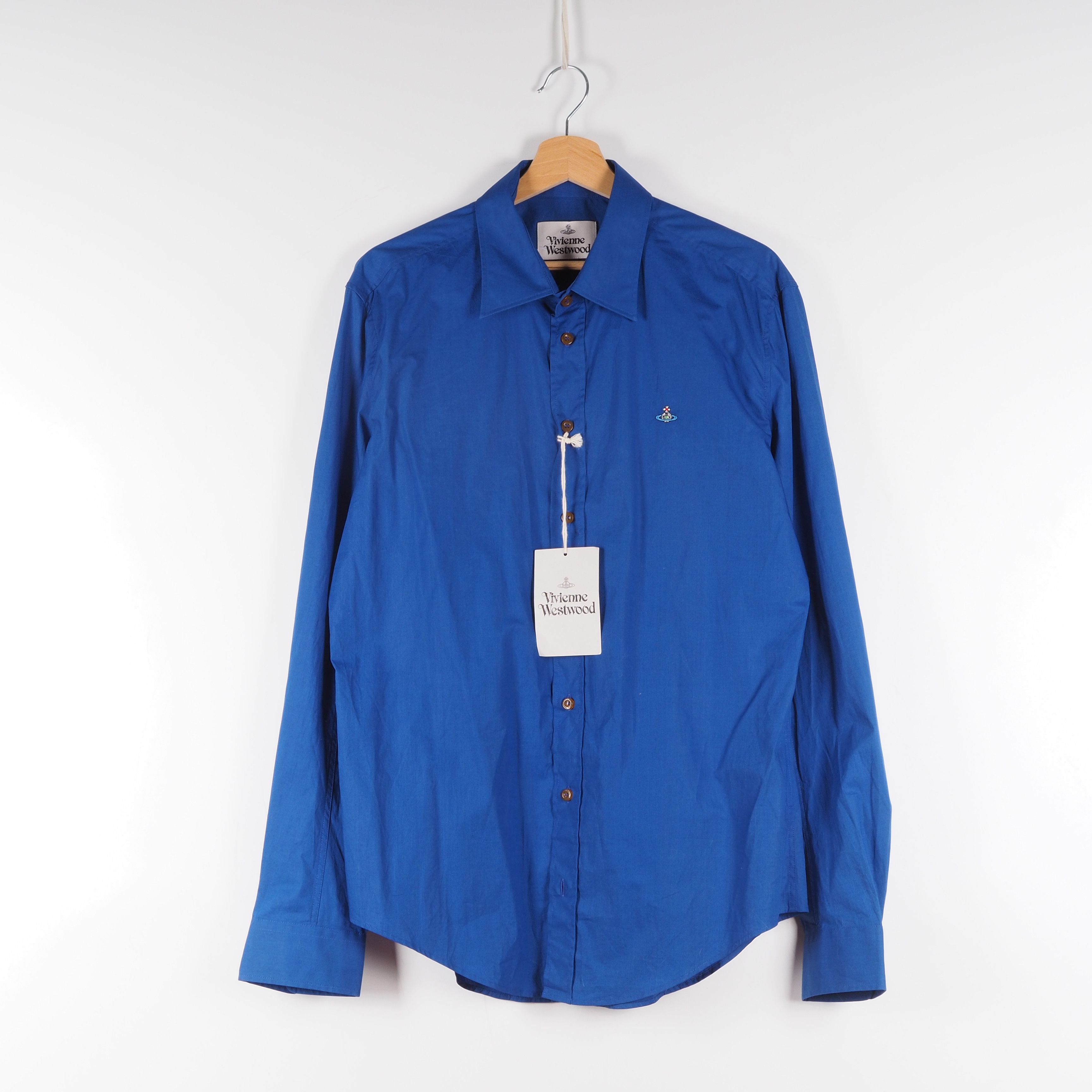 Vivienne Westwood Men's Blue Long Sleeve Shirt