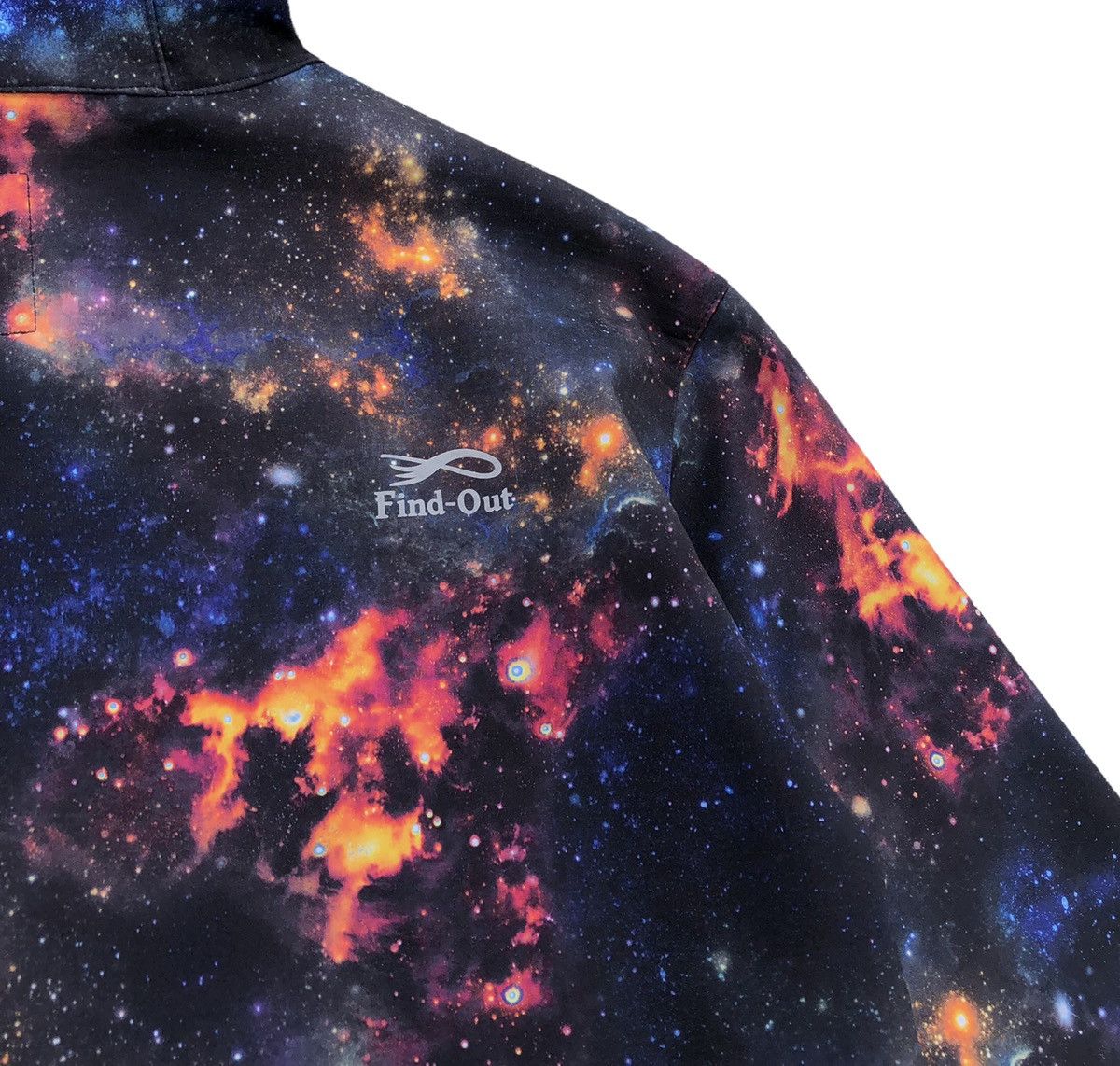 Japanese Brand Find-Out 3D Print Graphic Galaxy Hooded Waterproof Jacket Size US XL / EU 56 / 4 - 11 Thumbnail