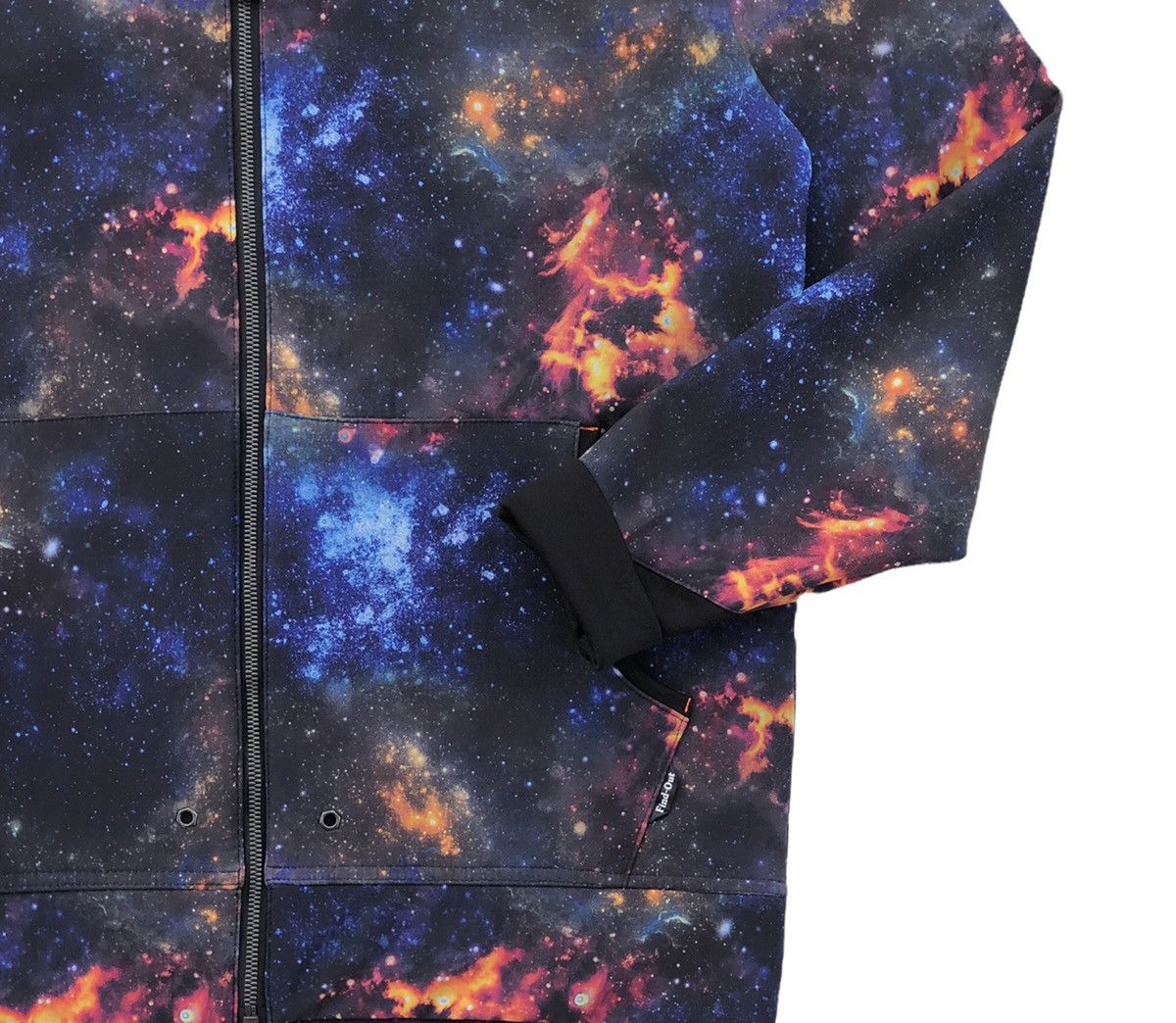Japanese Brand Find-Out 3D Print Graphic Galaxy Hooded Waterproof Jacket Size US XL / EU 56 / 4 - 7 Thumbnail