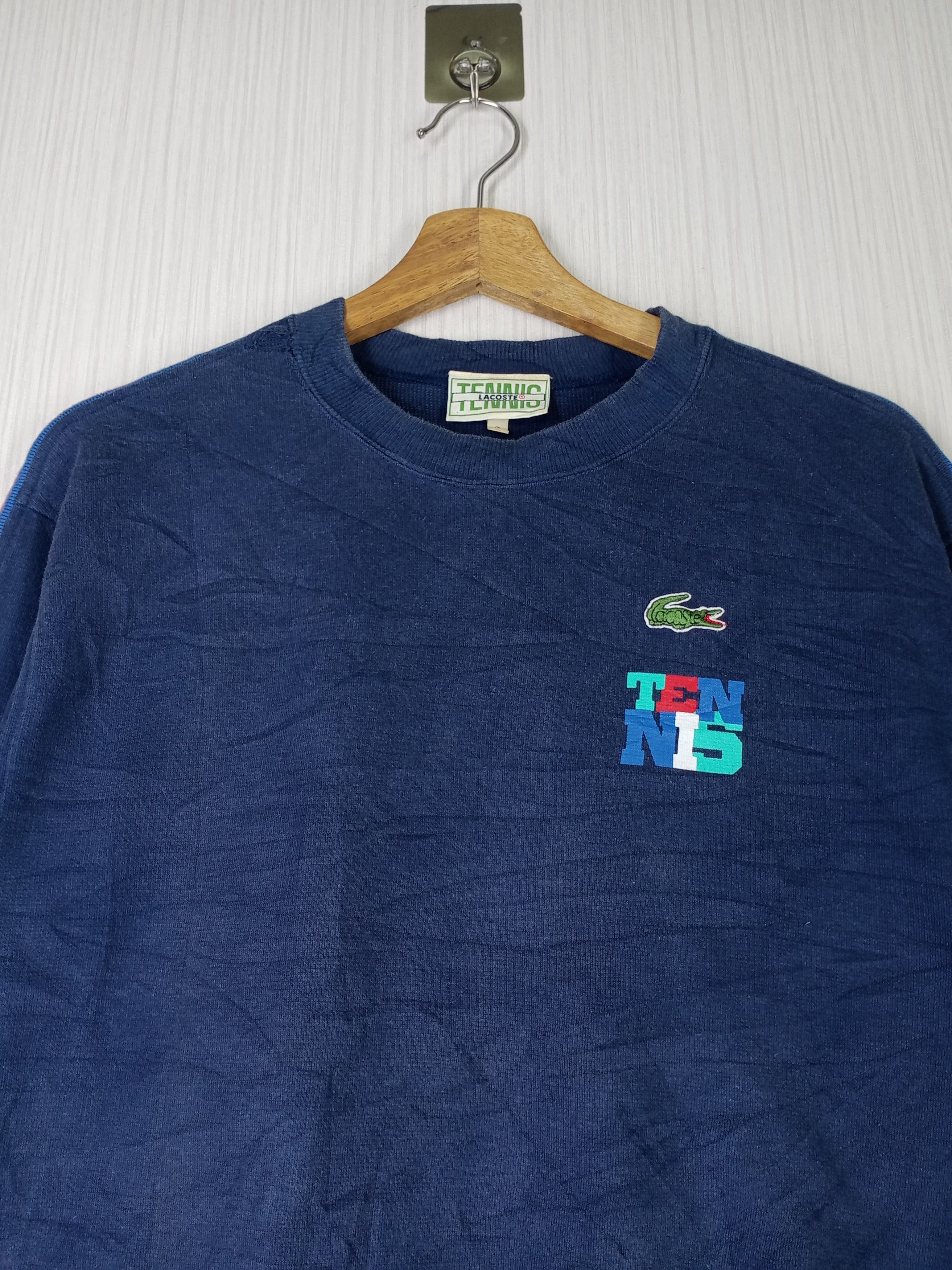 Lacoste Rare Vintage Lacoste Tennis Crewneck Fullover Sweatshirt Size US M / EU 48-50 / 2 - 2 Thumbnail