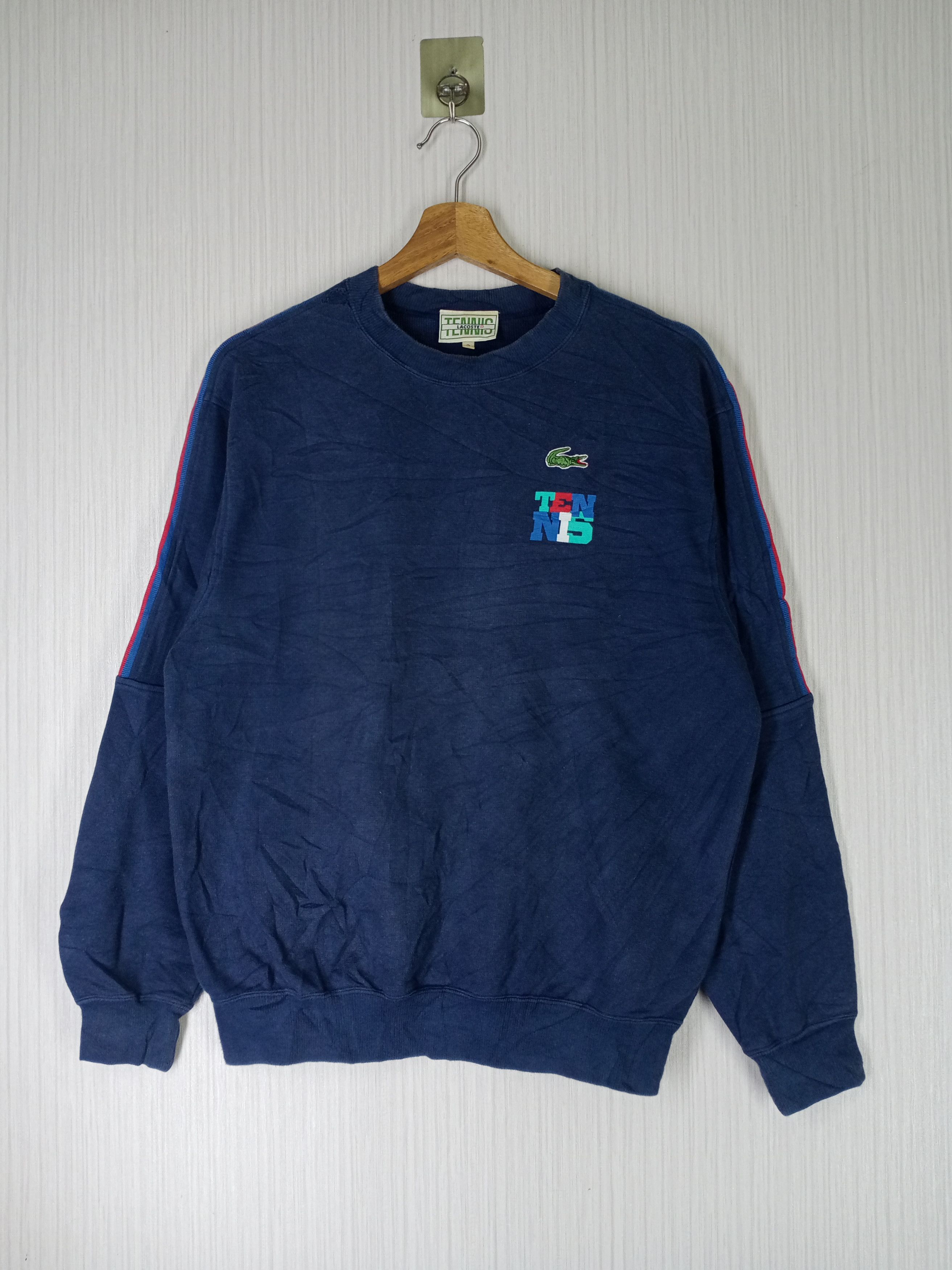 Rare Vintage Lacoste Tennis Crewneck Fullover Sweatshirt