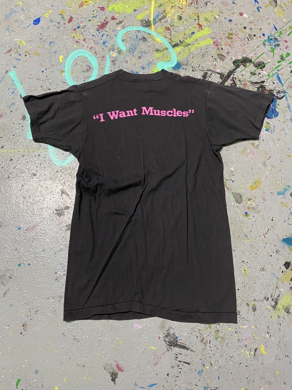 Band Tees × Vintage 1980s Diana Ross T-shirt “I want muscles” Size US S / EU 44-46 / 1 - 2 Thumbnail