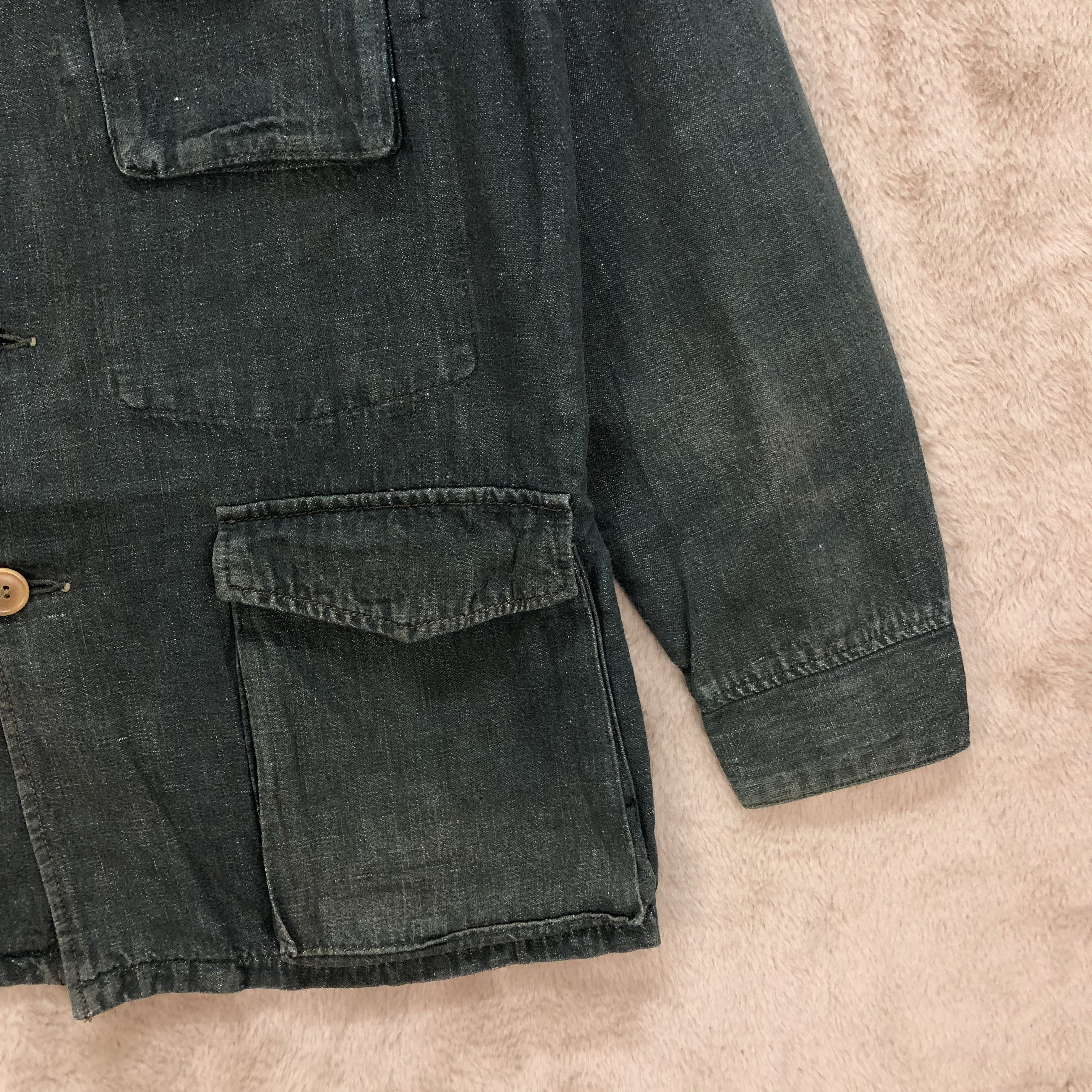 Blue Blue Japan 80's Blue Blue Selvedge Denim Jacket 4 Pocket #1400-59 Size US M / EU 48-50 / 2 - 6 Thumbnail