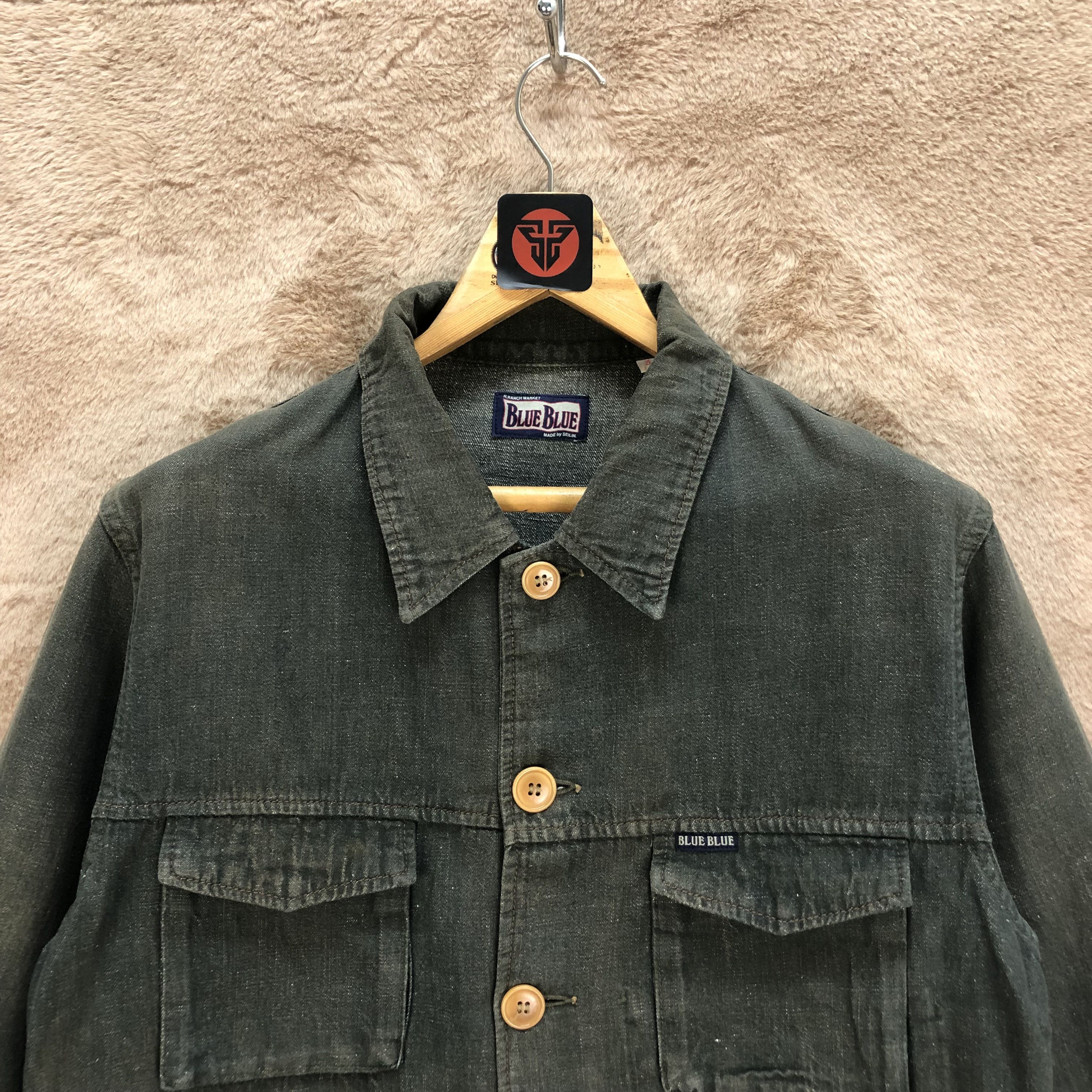 Blue Blue Japan 80's Blue Blue Selvedge Denim Jacket 4 Pocket #1400-59 Size US M / EU 48-50 / 2 - 2 Thumbnail