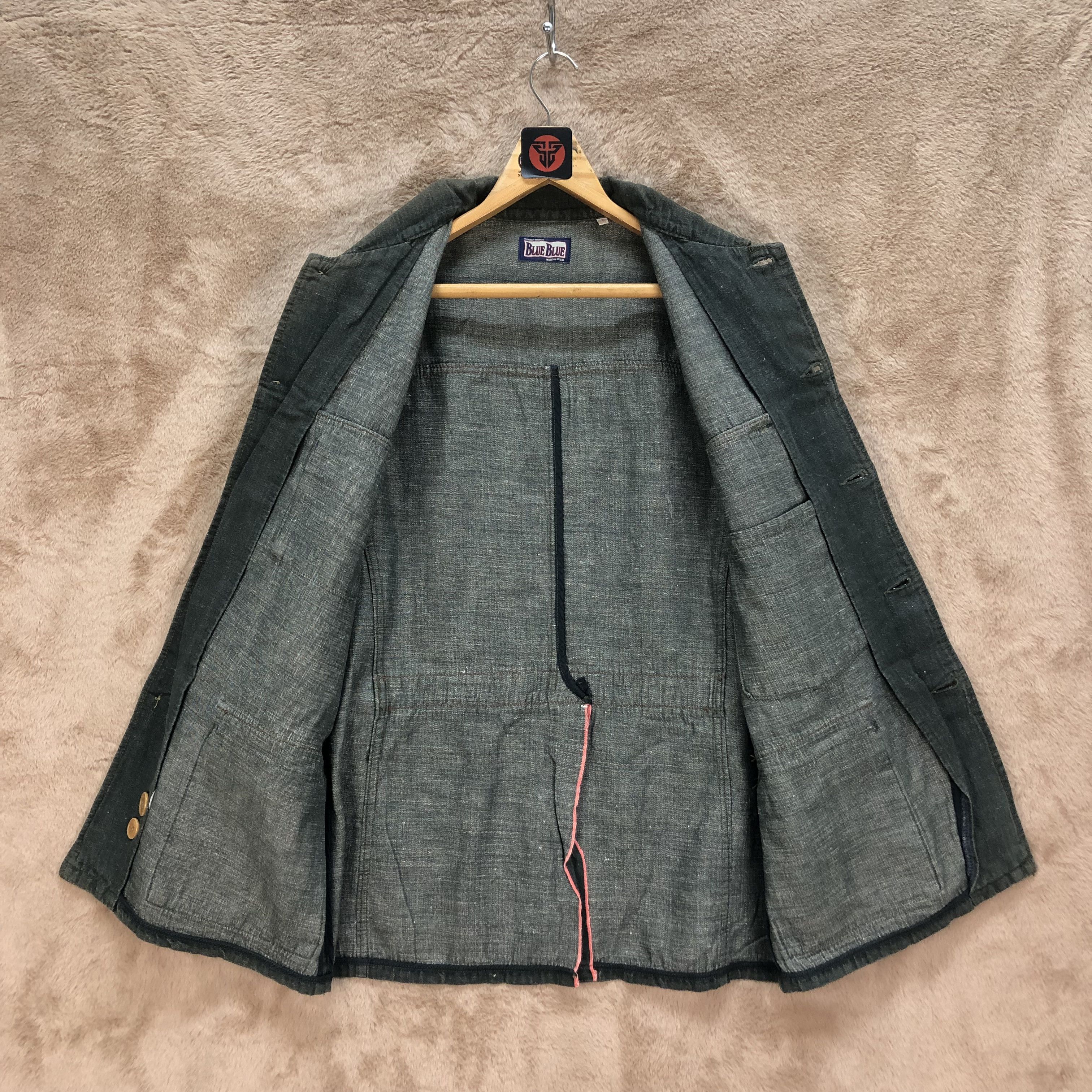 Blue Blue Japan 80's Blue Blue Selvedge Denim Jacket 4 Pocket #1400-59 Size US M / EU 48-50 / 2 - 7 Thumbnail