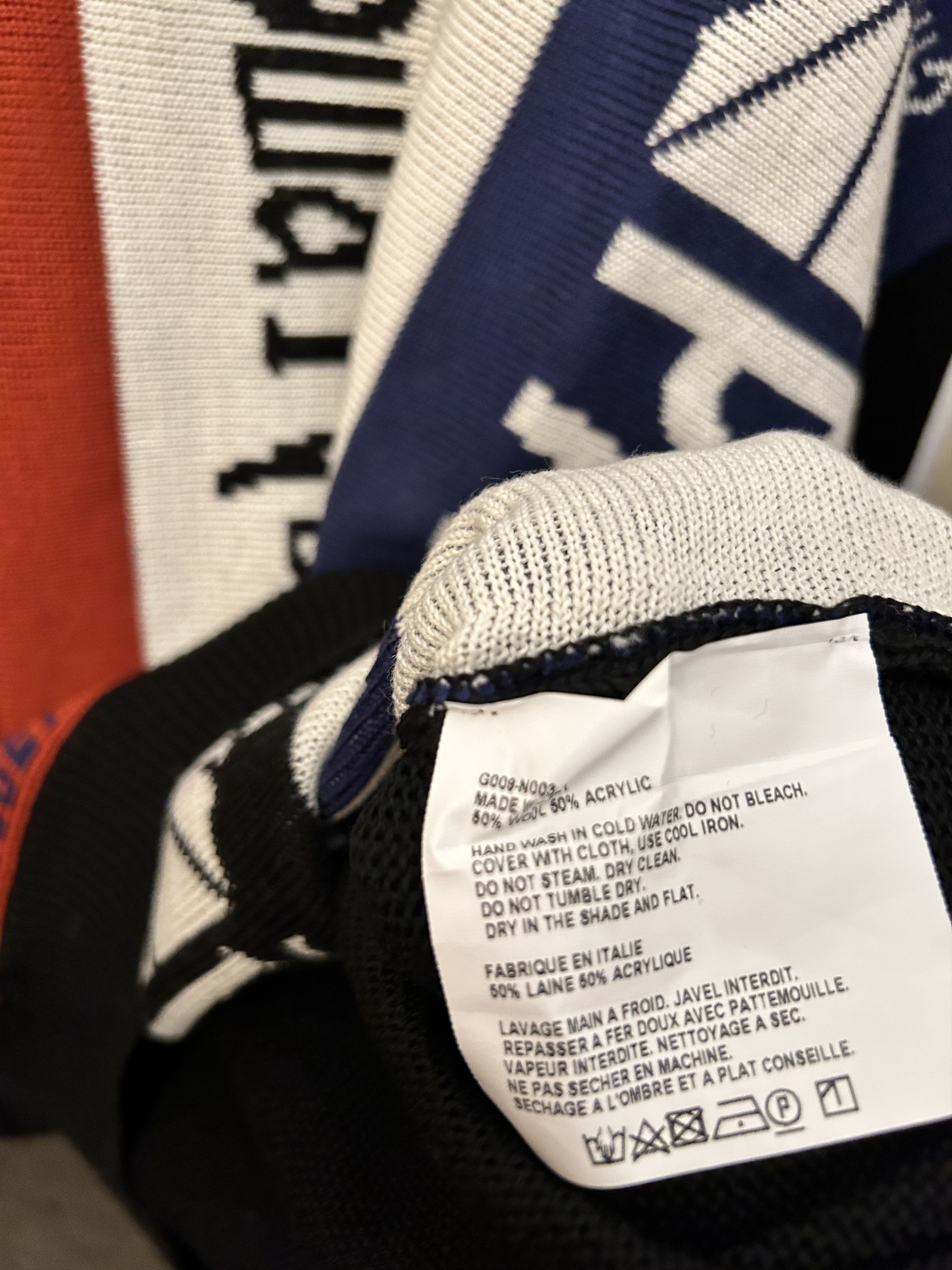 Gosha Rubchinskiy Wool Acrylic Sweater sunrise Black Scarf Paccbet lil peep Size US L / EU 52-54 / 3 - 4 Thumbnail