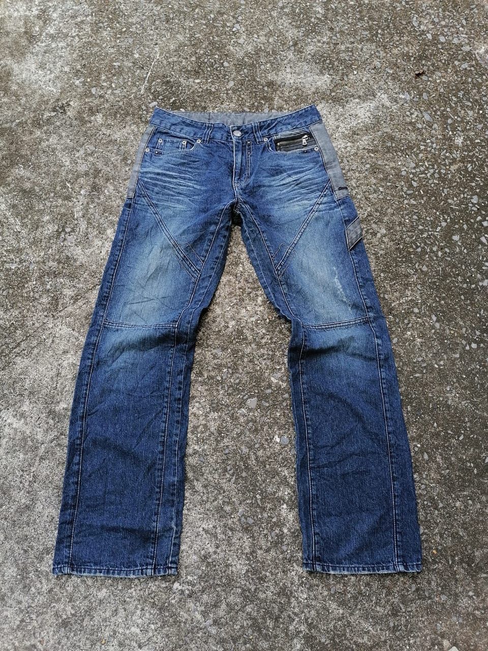 Designer EXR Nice Design Denim Jeans Size US 32 / EU 48 - 1 Thumbnail