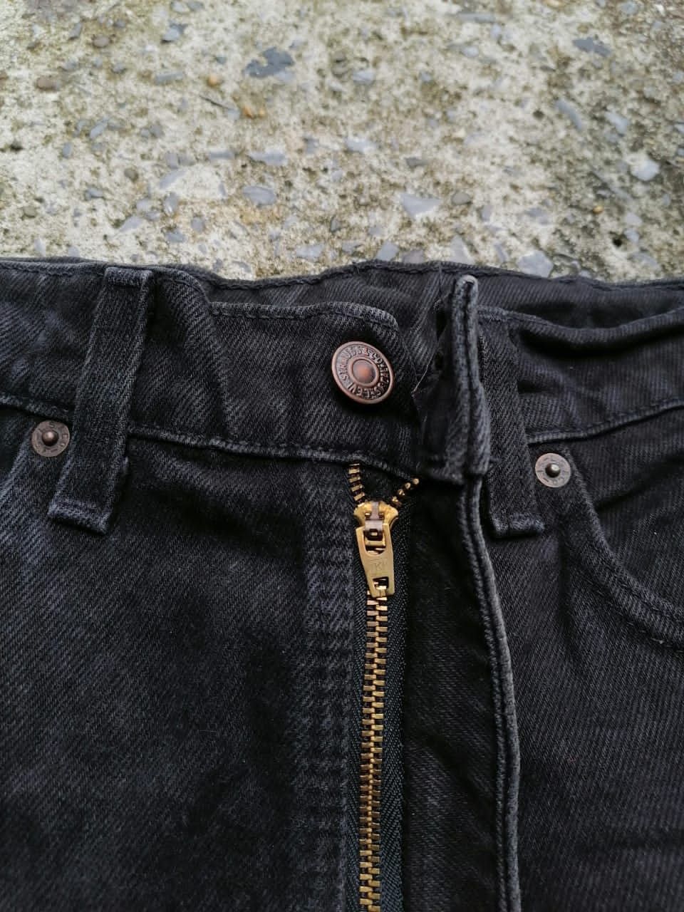 Levi's × Levi's Vintage Clothing Levi's Strauss 505 Regular Fit Straight Leg Black Jeans Size US 31 - 3 Thumbnail
