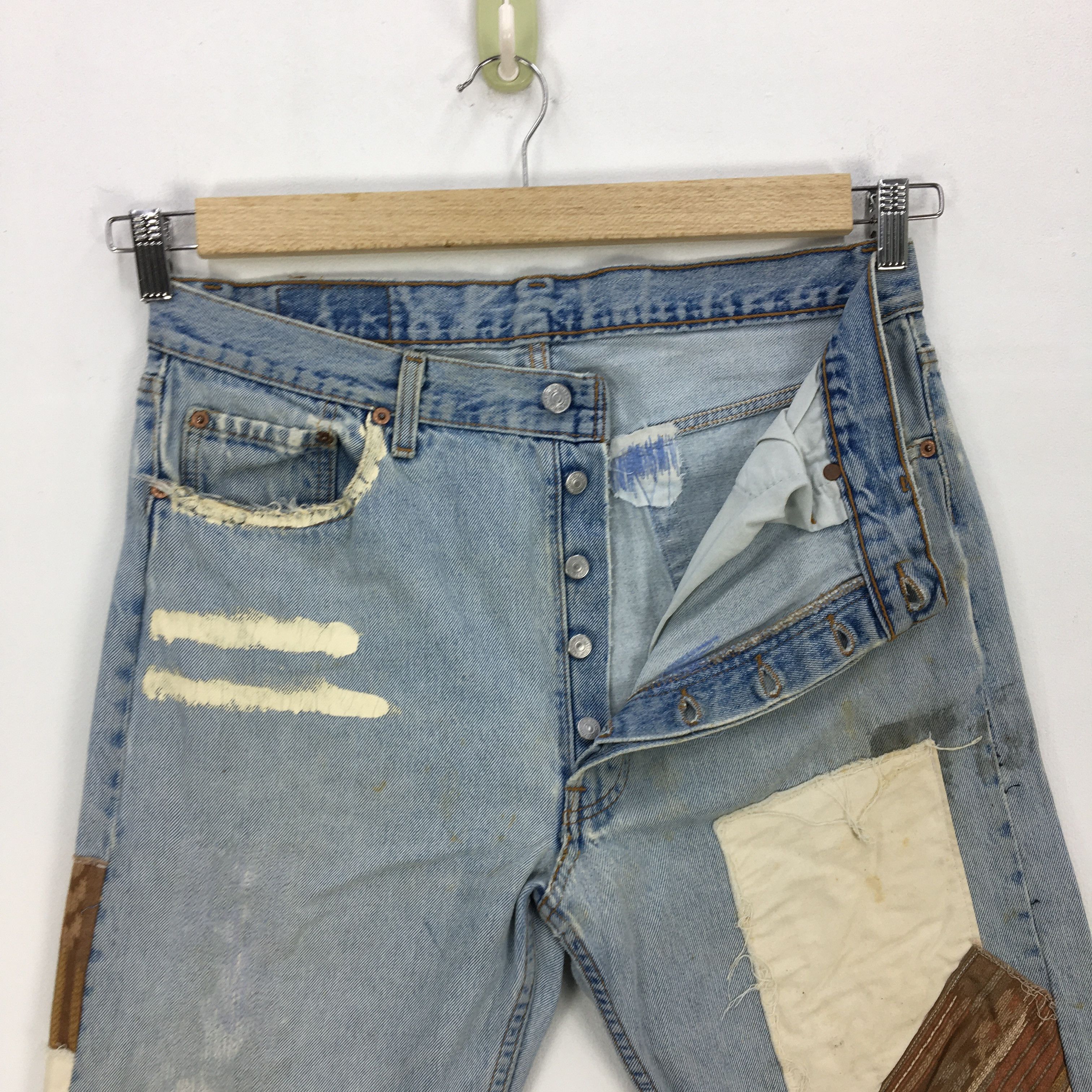 Levi's Vintage Levis 501 Jeans Navajo Reworked Levis Denim Pants Size US 32 / EU 48 - 10 Thumbnail