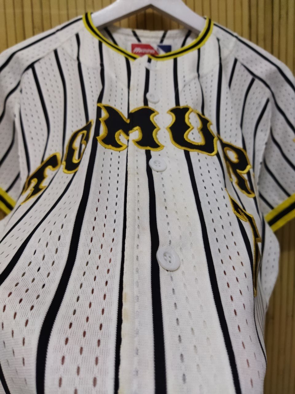 Japanese Brand Vintage Mizuno Tomuro #7 Baseball Jersey Size US L / EU 52-54 / 3 - 4 Thumbnail
