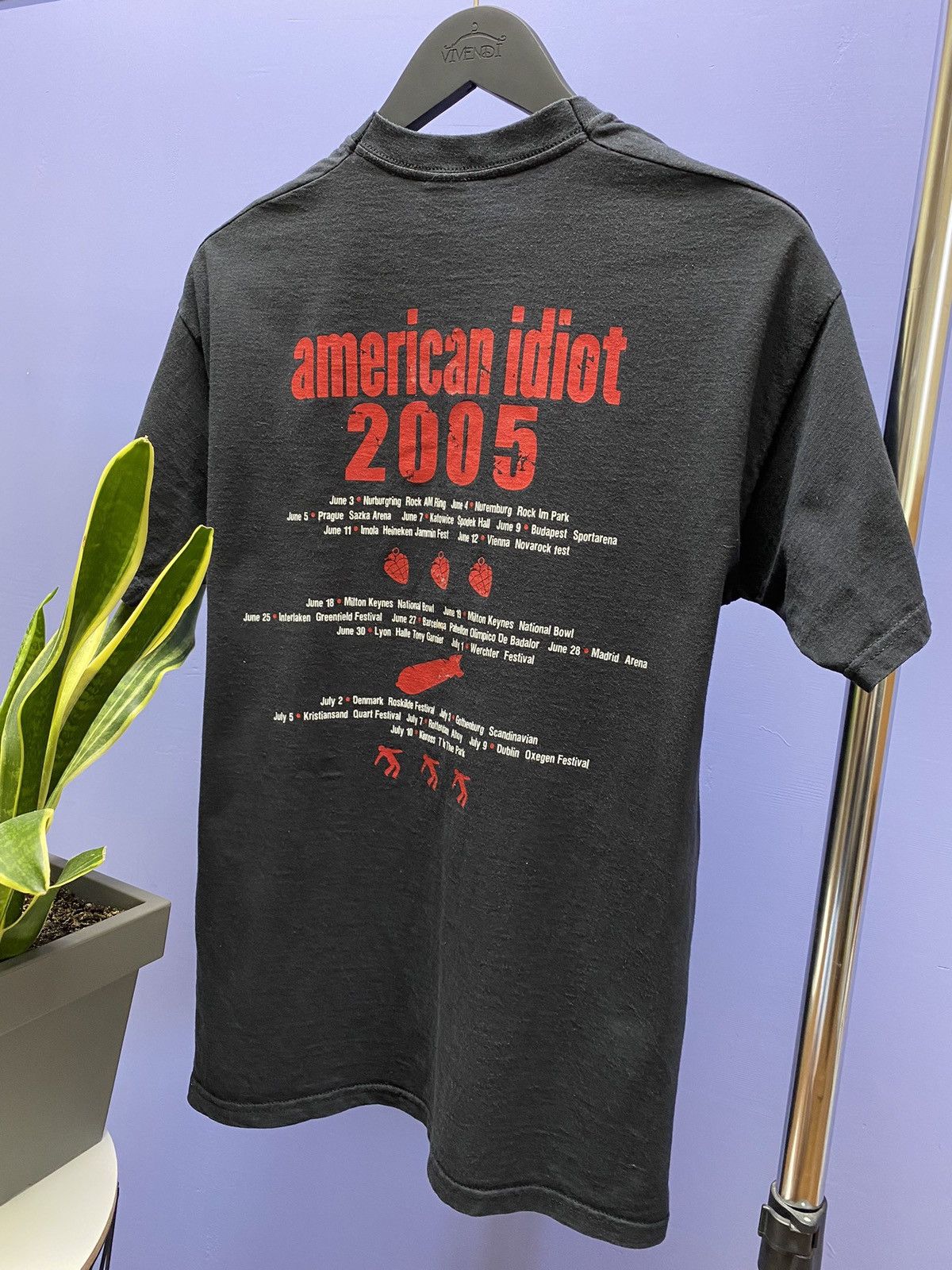 Band Tees Vintage Green Day American Idiot 2005 Tour T Shirt Size US M / EU 48-50 / 2 - 12 Thumbnail