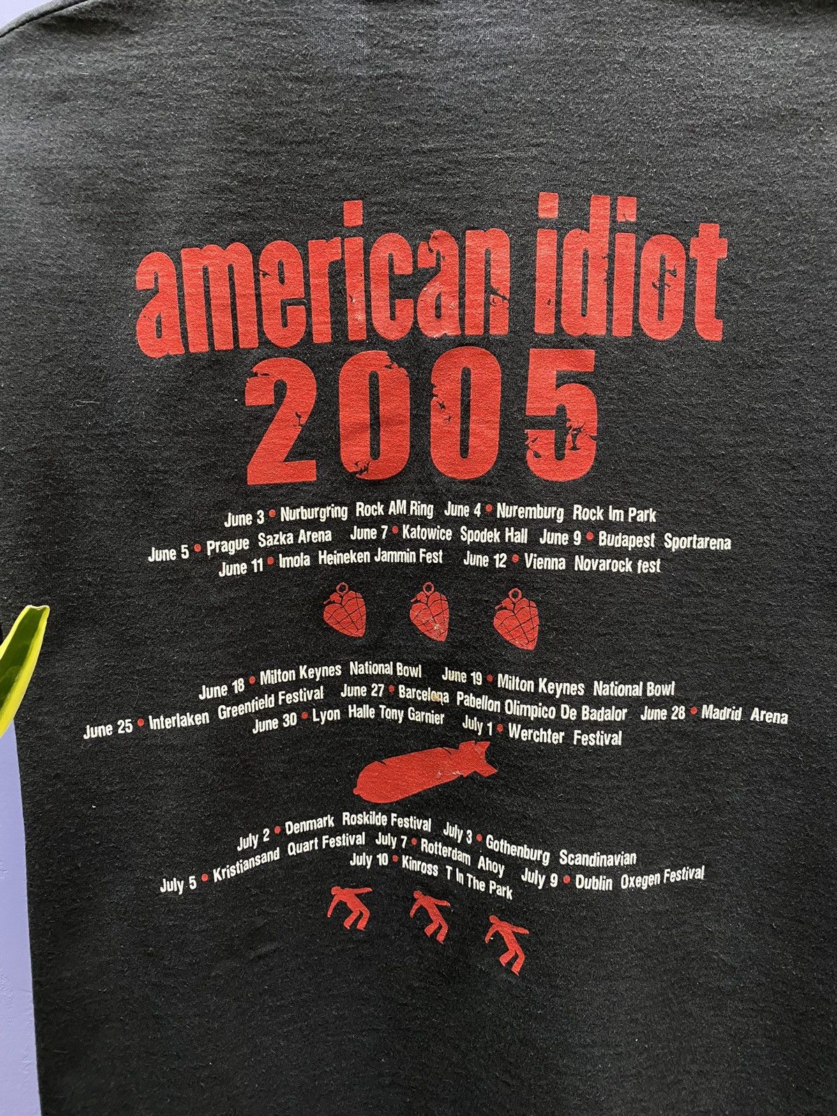Band Tees Vintage Green Day American Idiot 2005 Tour T Shirt Size US M / EU 48-50 / 2 - 14 Thumbnail