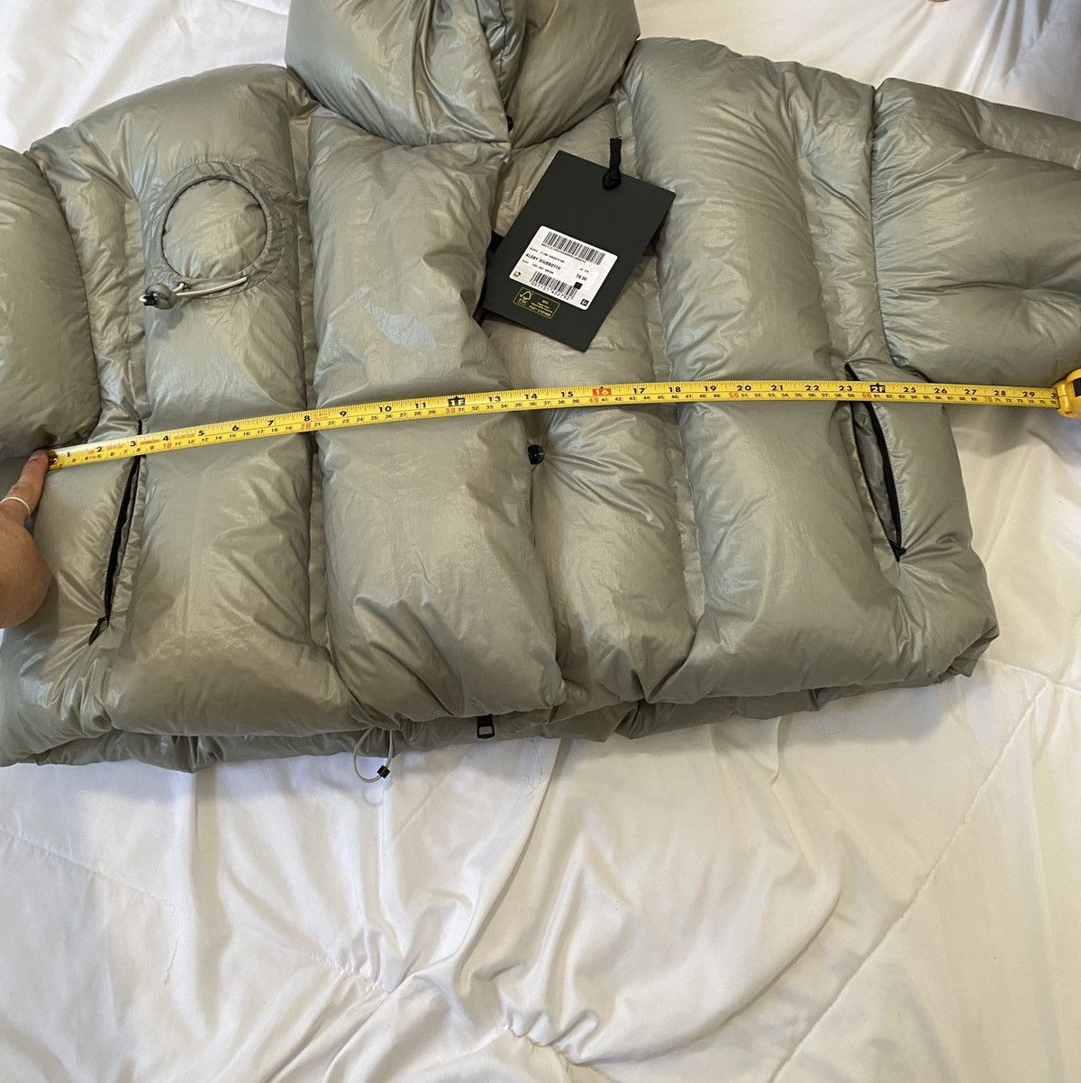 Moncler X dingyun Zhang Grey Aloby Down Jacket size 00