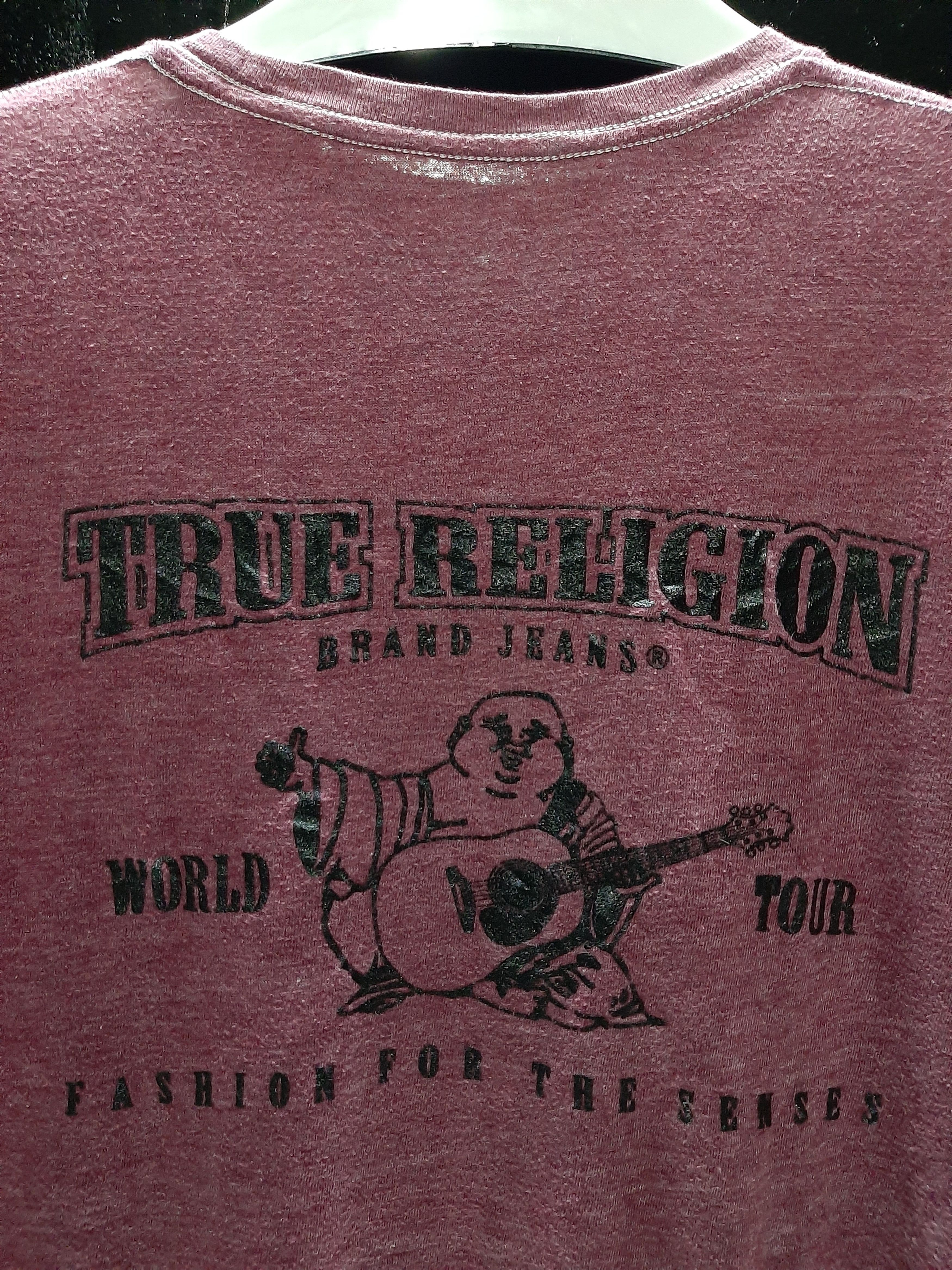 True Religion × Vintage VINTAGE TRUE RELIGION SPELL OUT BIG LOGO TEE.. Size US M / EU 48-50 / 2 - 2 Thumbnail