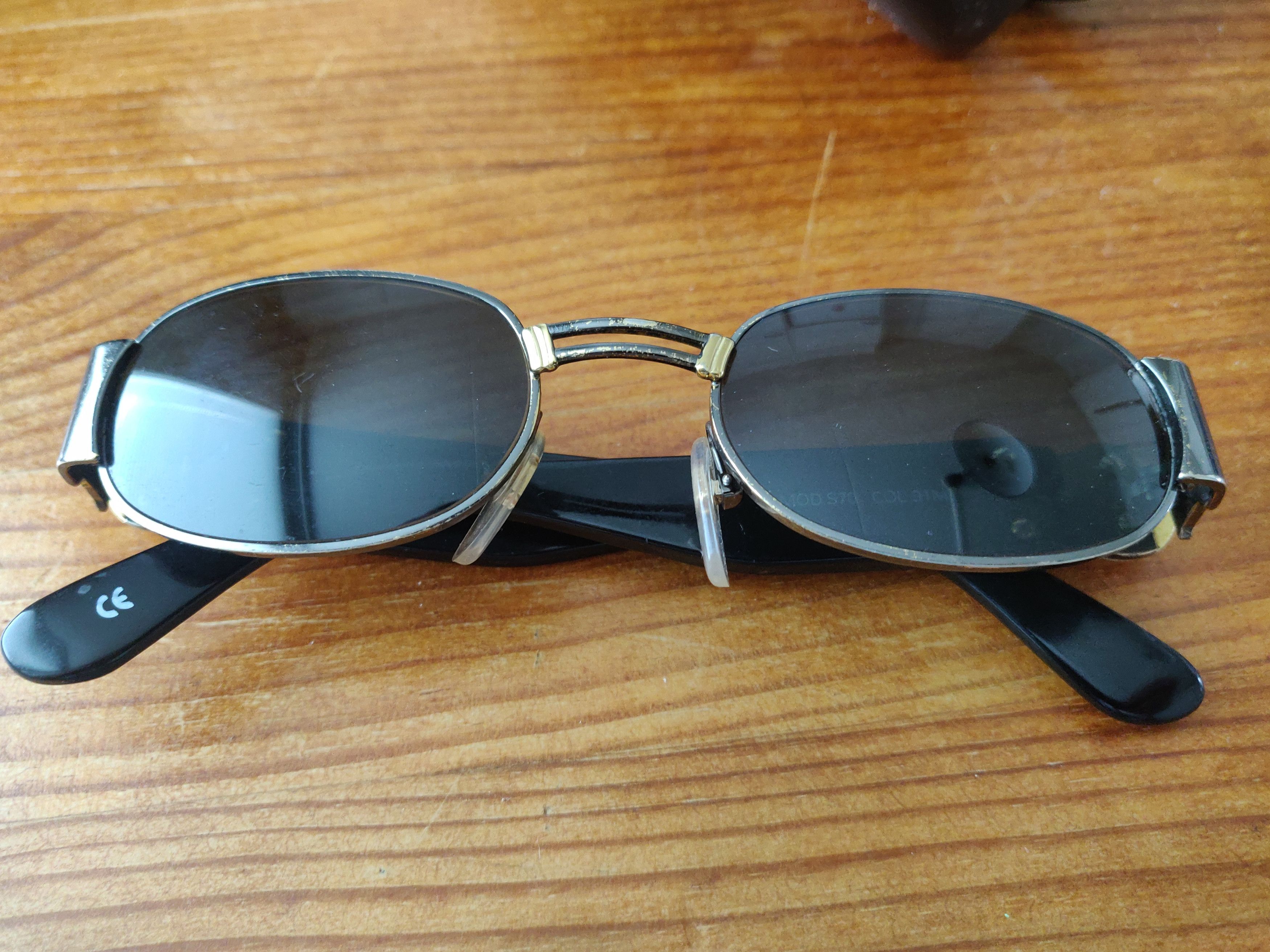 Gianni Valentino × Versace × Vintage Vintage Black Gianni Versace Sunglasses MOD S.70 COL 91M Size ONE SIZE - 2 Thumbnail