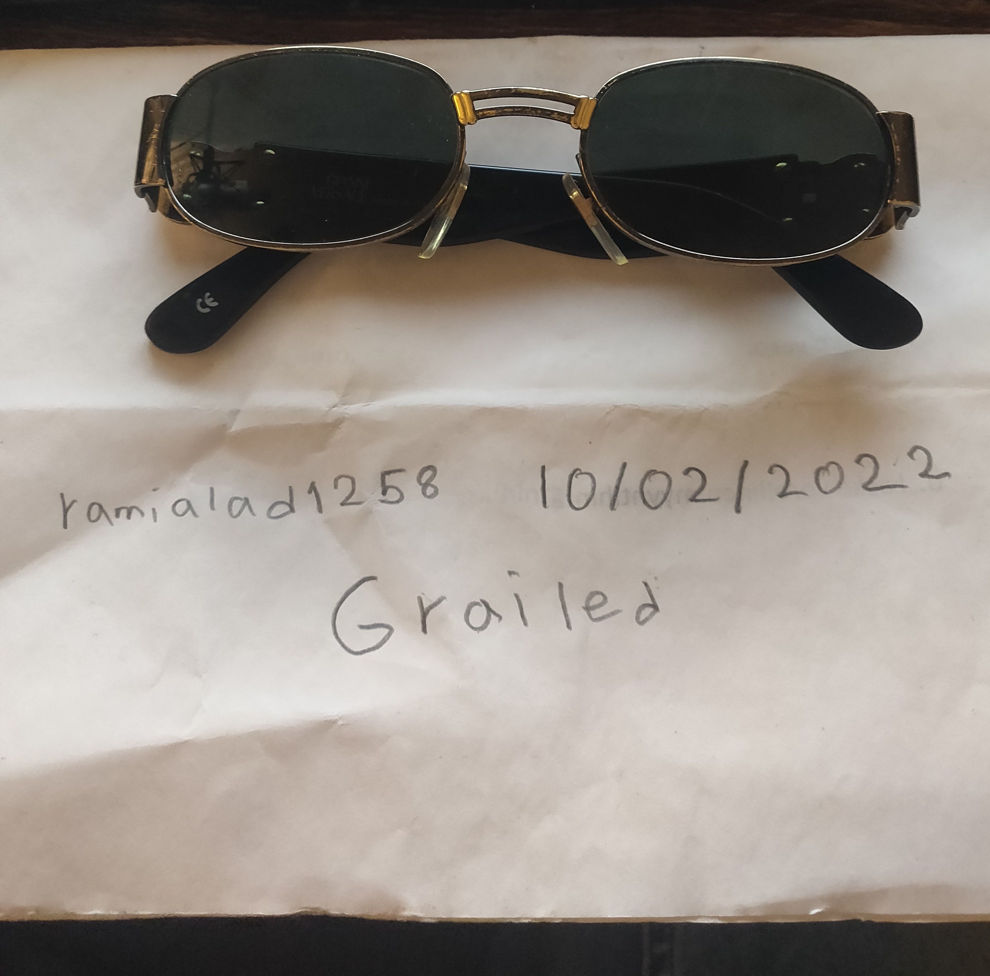 Gianni Valentino × Versace × Vintage Vintage Black Gianni Versace Sunglasses MOD S.70 COL 91M Size ONE SIZE - 6 Thumbnail