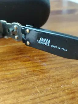 Gianni Valentino × Versace × Vintage Vintage Black Gianni Versace Sunglasses MOD S.70 COL 91M Size ONE SIZE - 8 Thumbnail
